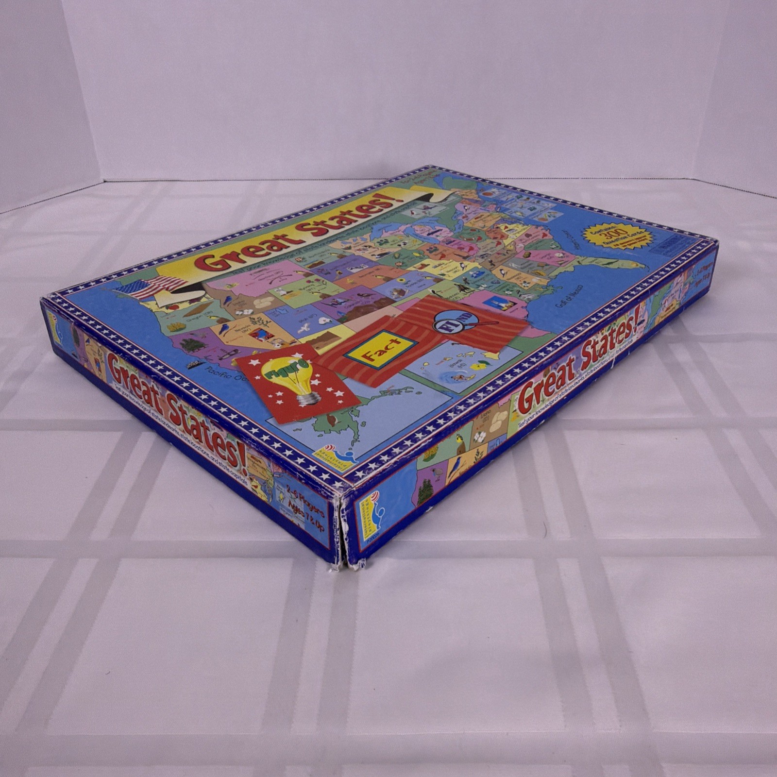 Great States Board Game International Plaything 1999 Geography Complete Vintage
