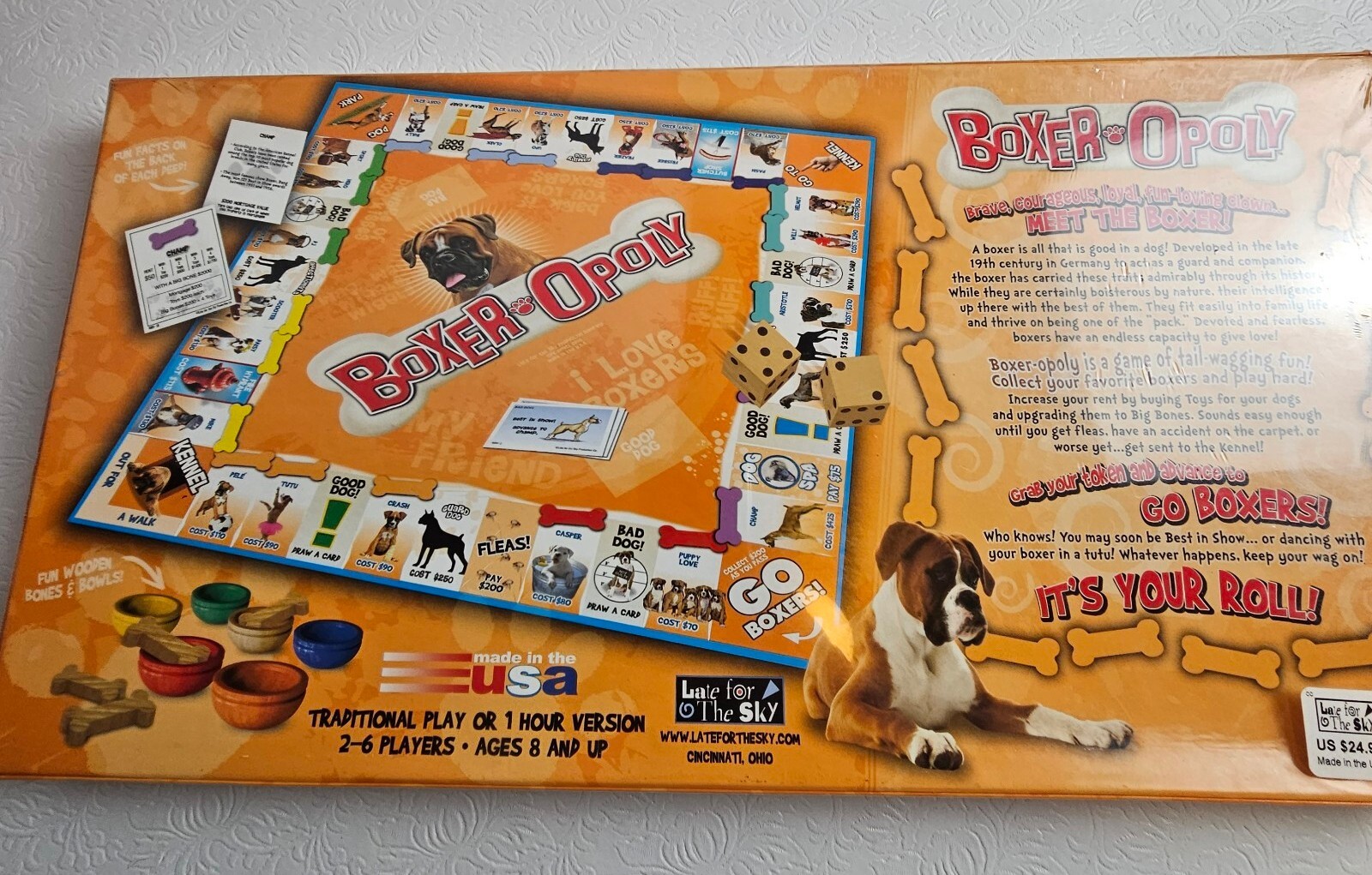 Boxer-Opoly Board Game New In Sealed Box I Love Boxers For Ages 8 Up Family Fun