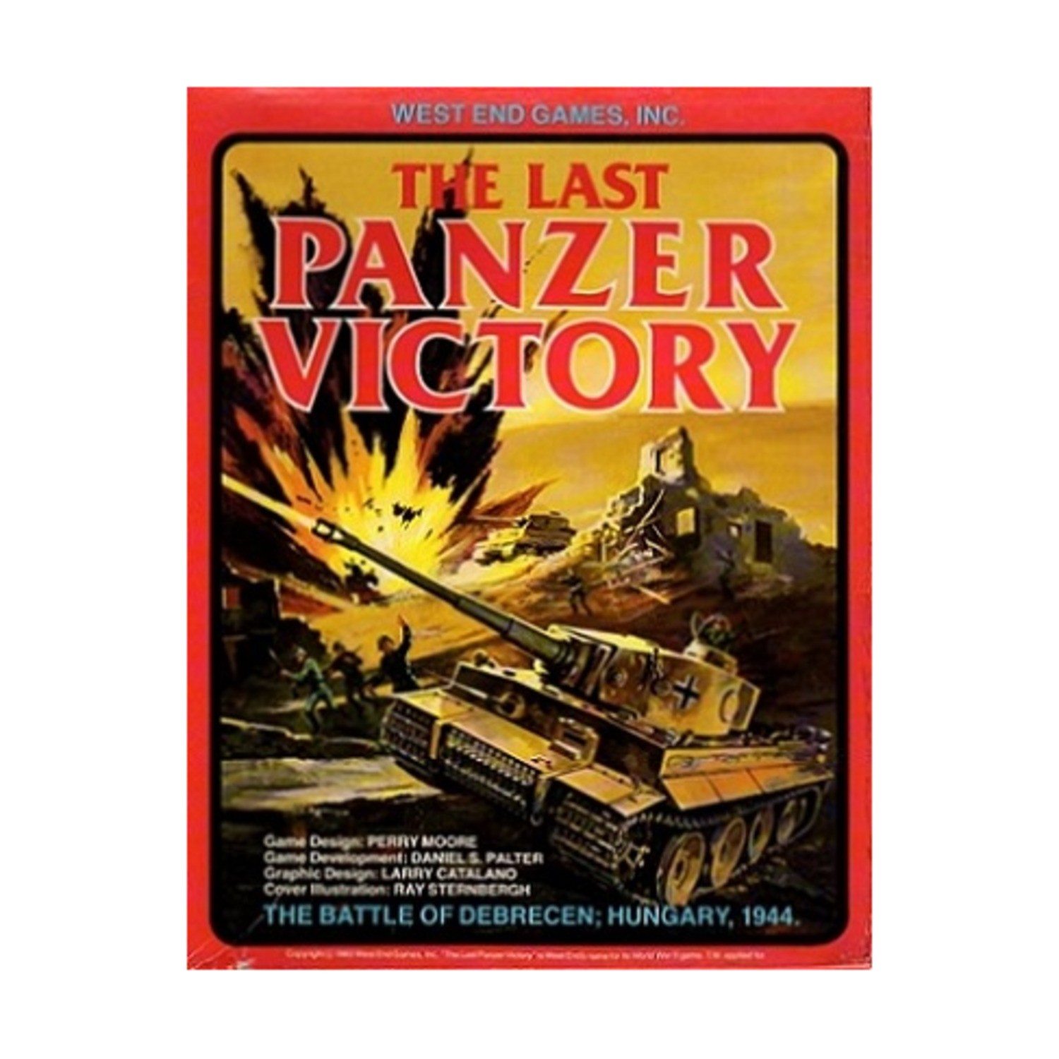 West End Wargame Last Panzer Victory Box Fair/VG+