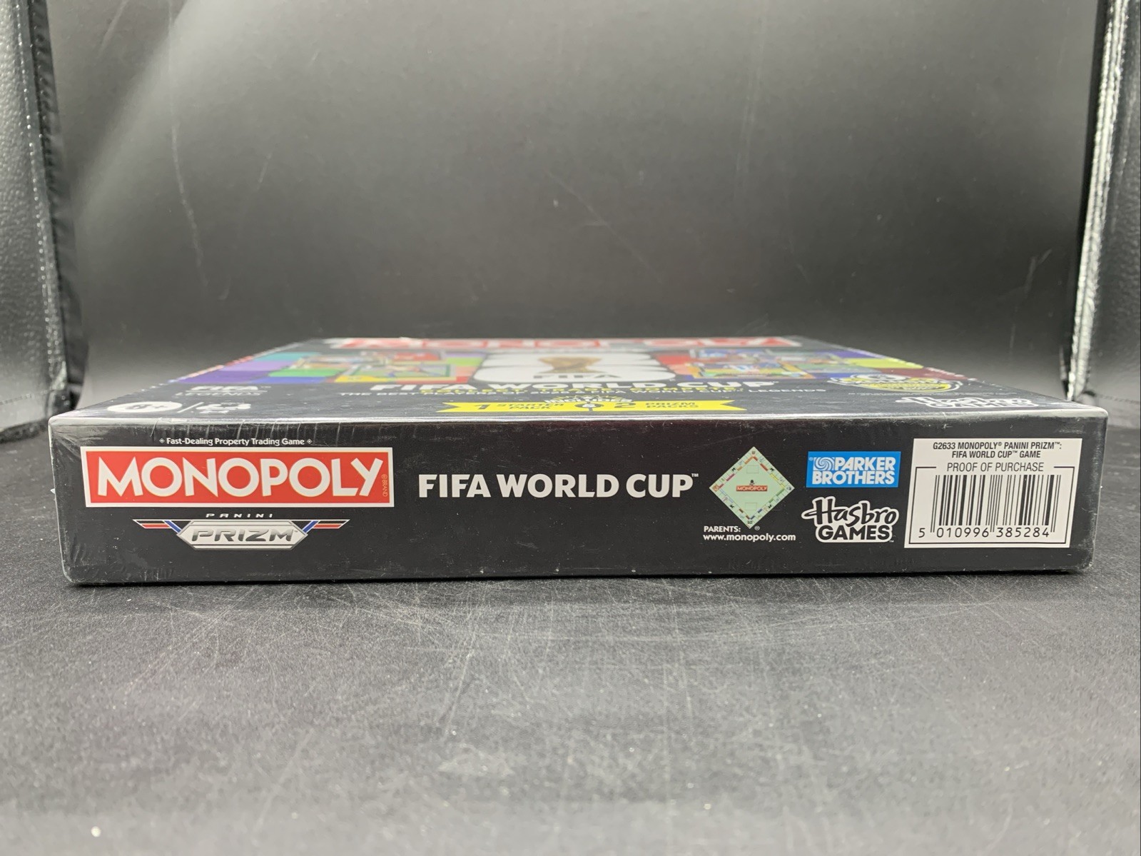 Monopoly Panini Prizm FIFA World Cup Board Game Includes 1 Starter & 2 Prizm Pk
