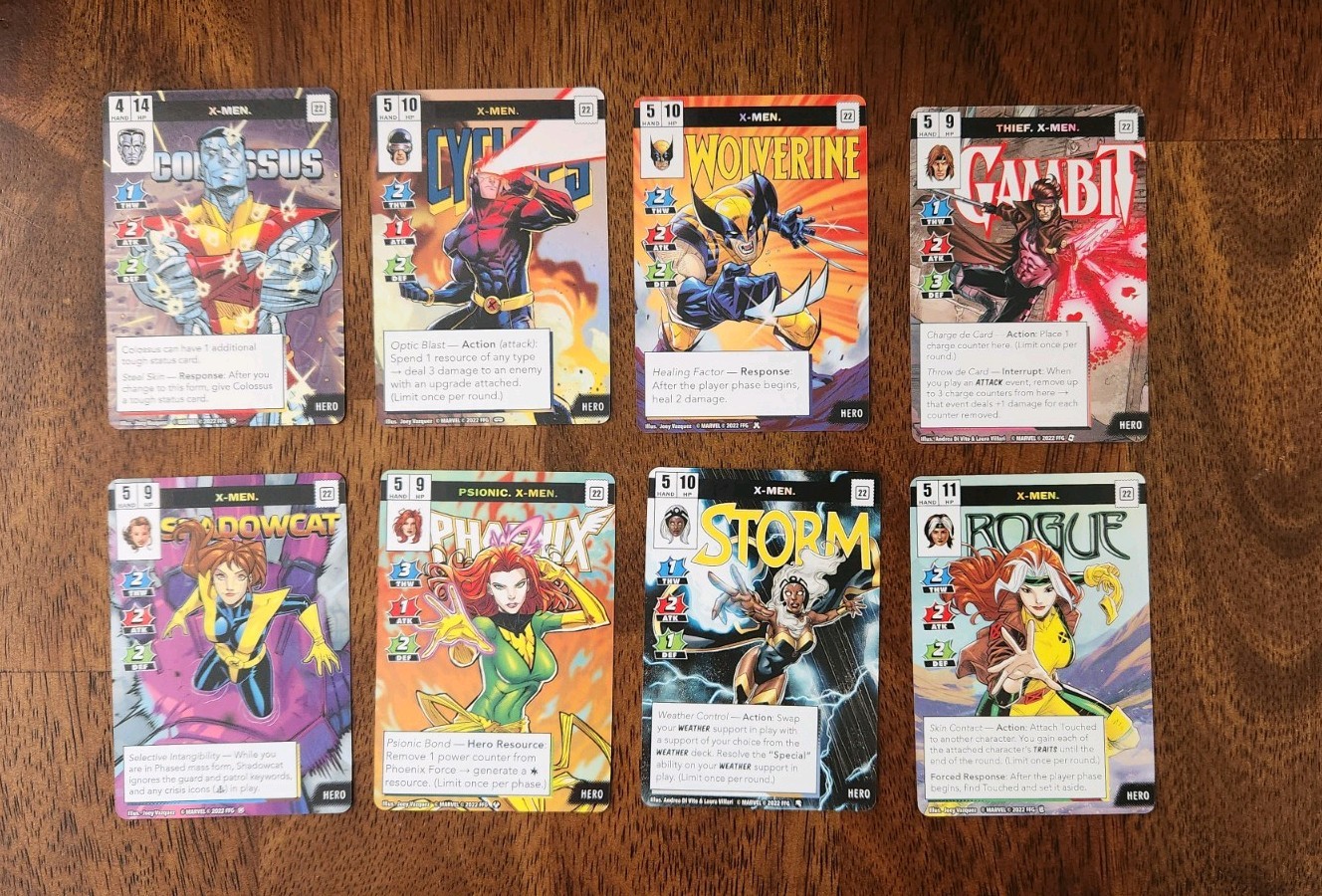Marvel Champions Mutant Genesis X-Men Hero Promo Cards
