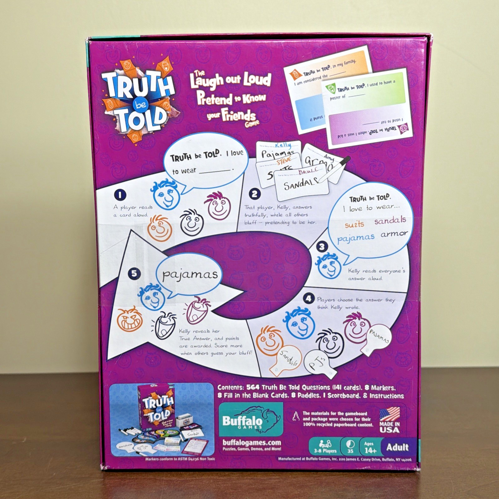 Truth Be Told Buffalo Games Rare Board Party Game – NEW