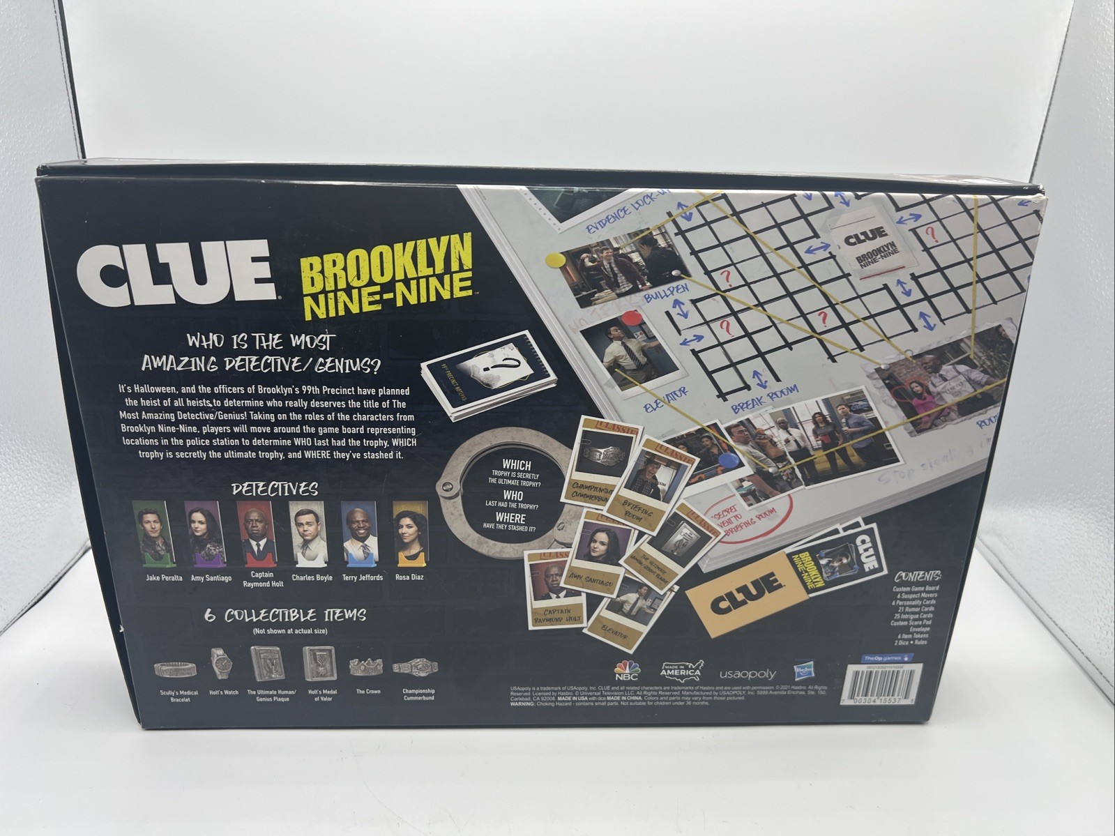 BROOKLYN NINE-NINE CLUE 2021 Hasbro USAopoly Board Game +Complete+