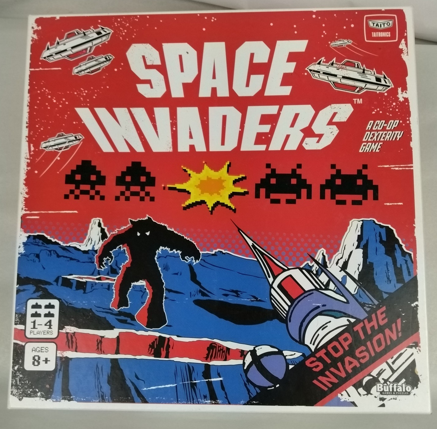 Space Invaders Strategy Board Game Taito Buffalo Games Arcade 3D Shooter UFO