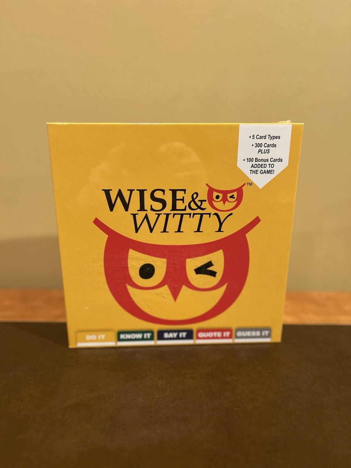 Wise & Witty Party Card Game 400 Cards Ages 17+ Trivia Game New Sealed