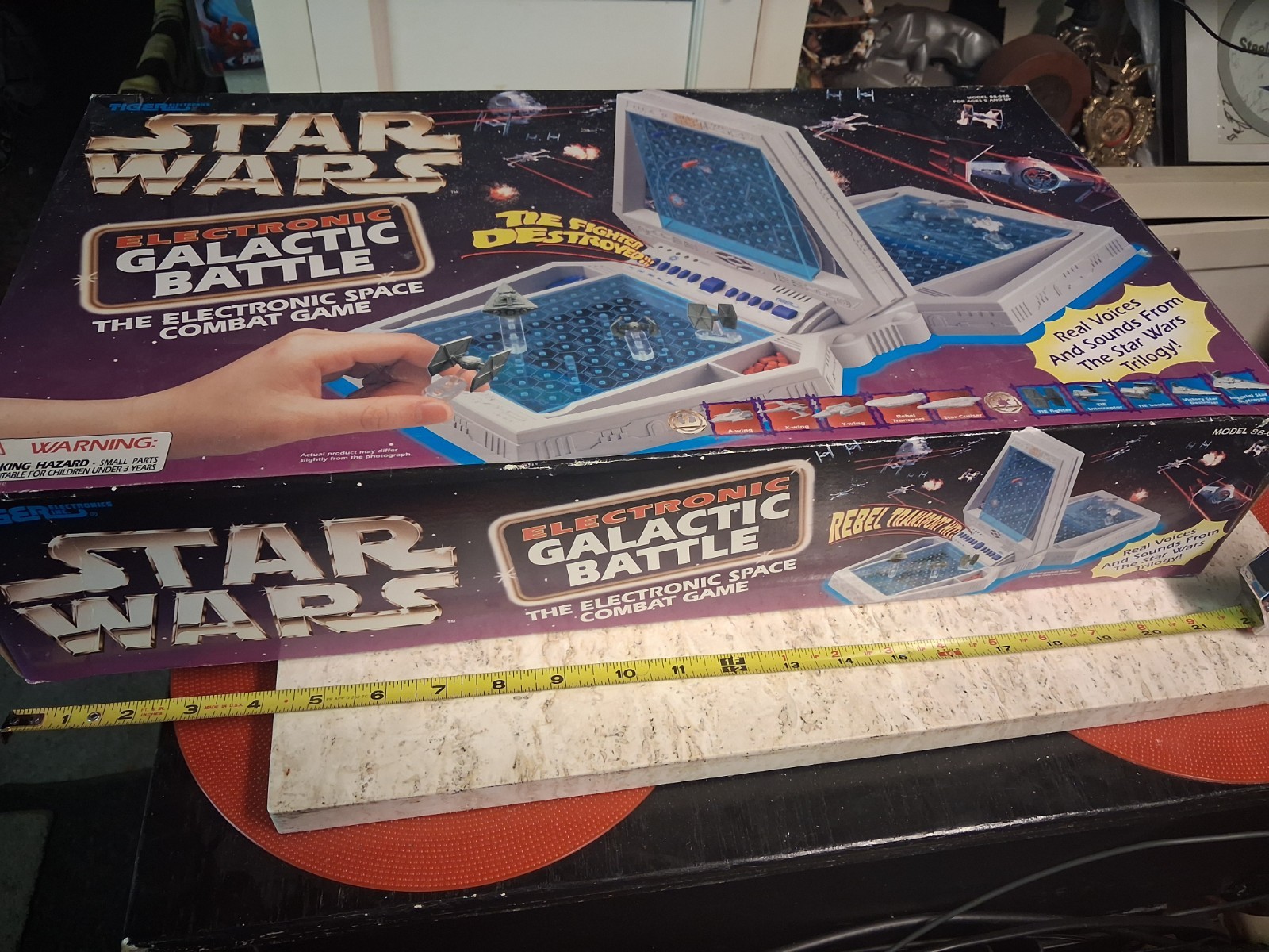 Vintage Rare 1997 Star Wars Galactic Battle Battleship Board Game Tiger WORKS