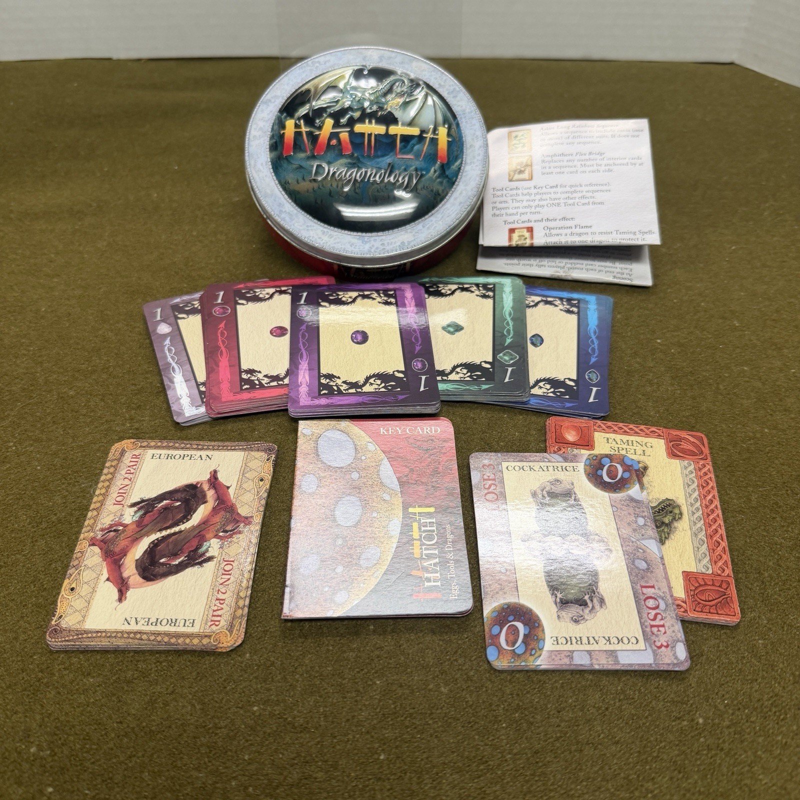 Hatch Dragonology Card Game Pack Tin Sababa Toys Complete