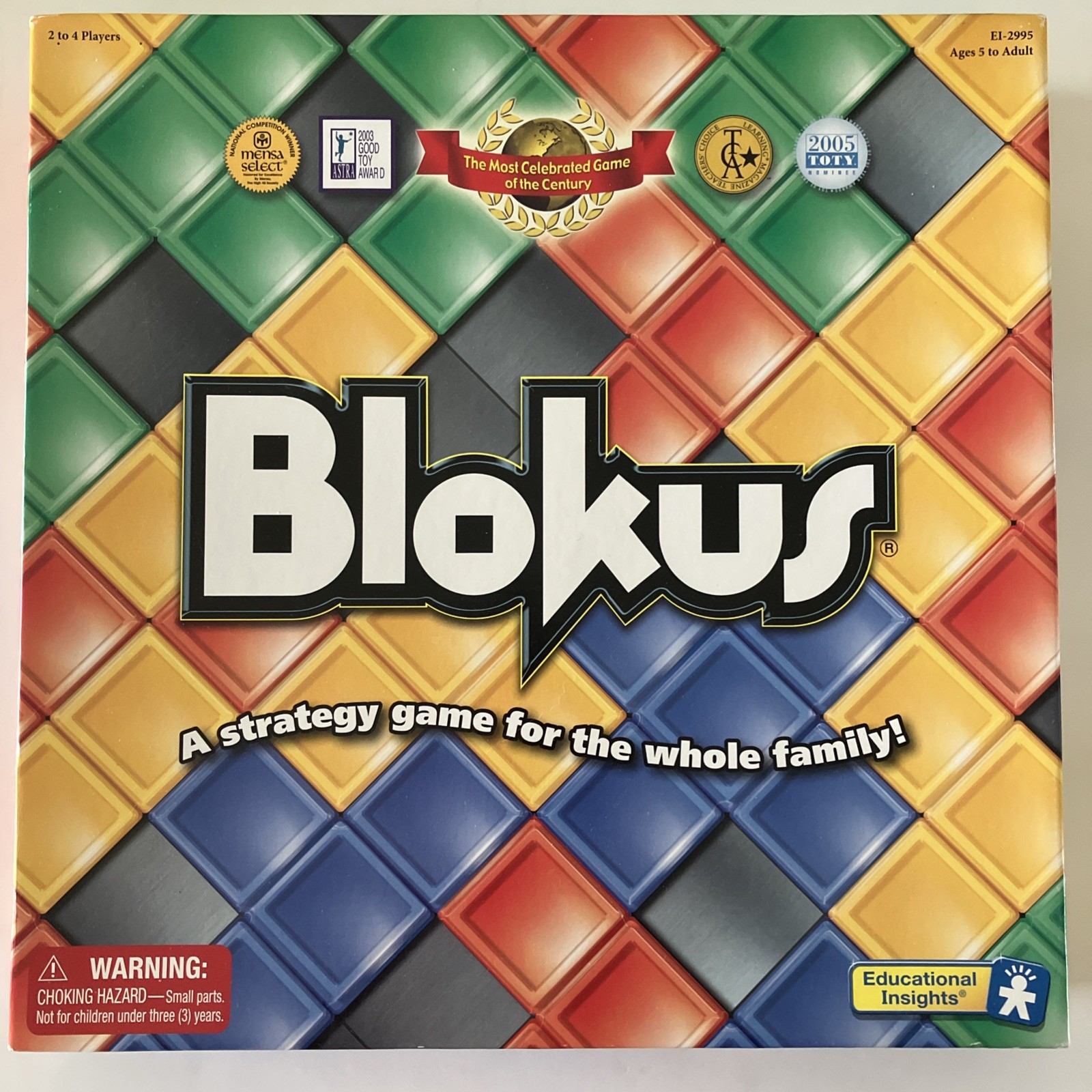 Blokus 13″ Educational Insights Strategy Large Edition 100% Complete EXCELLENT!