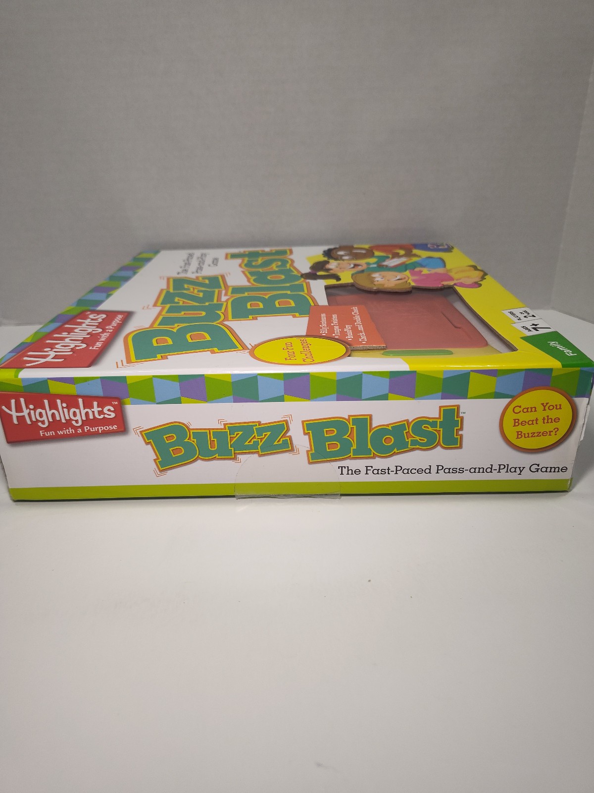 Buzz Blast Electronic Game Highlights Tested Works Fast Paced Pass Play Game