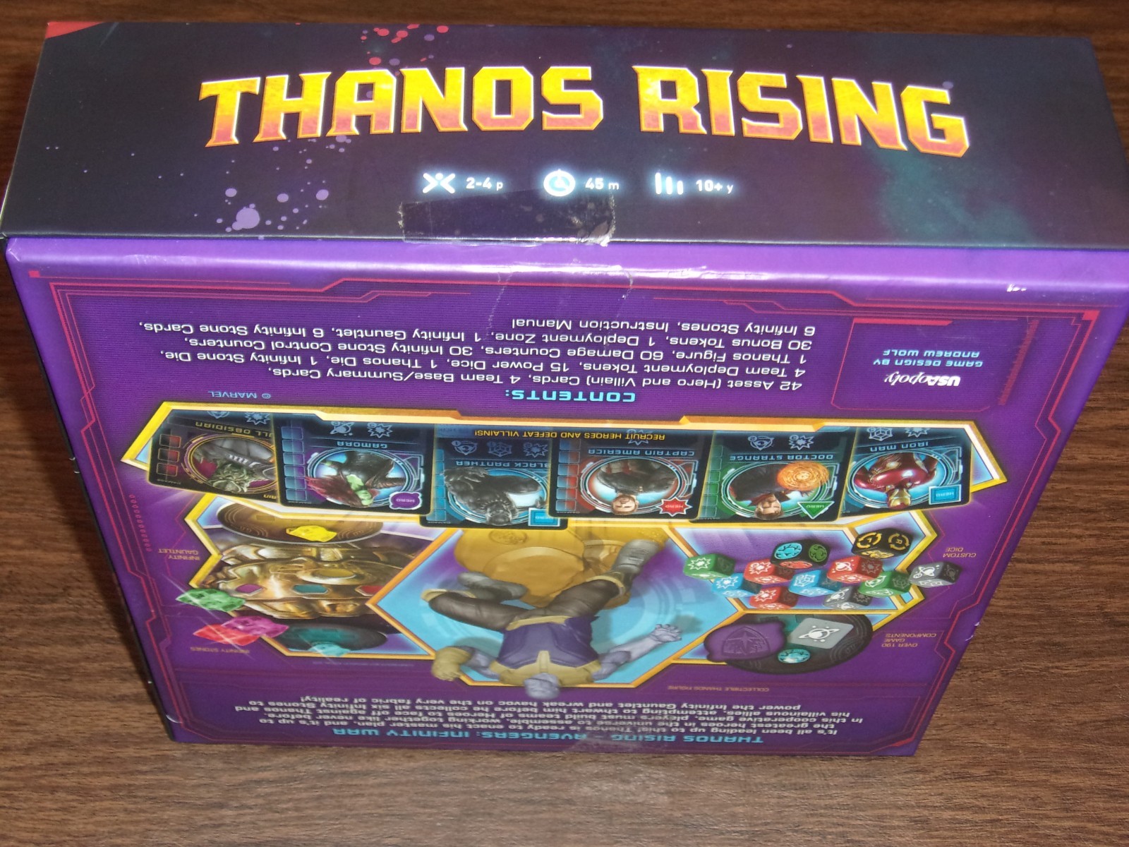 2018 Thanos Rising Board Game Marvel Avengers Infinity War By USAopoly