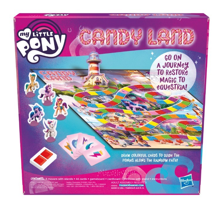 New Hasbro My Little Pony Candy Land Preschool Game 3+ Years Educational Fun