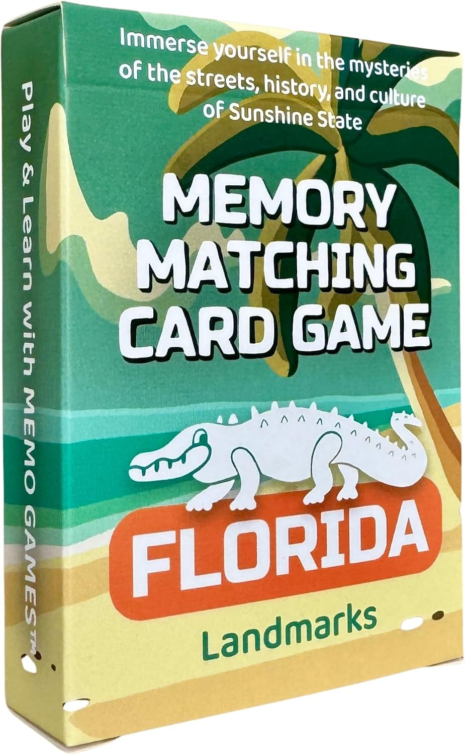 Florida Landmarks Memory Matching Card Game – 50 Cards, Educational & Fun Family