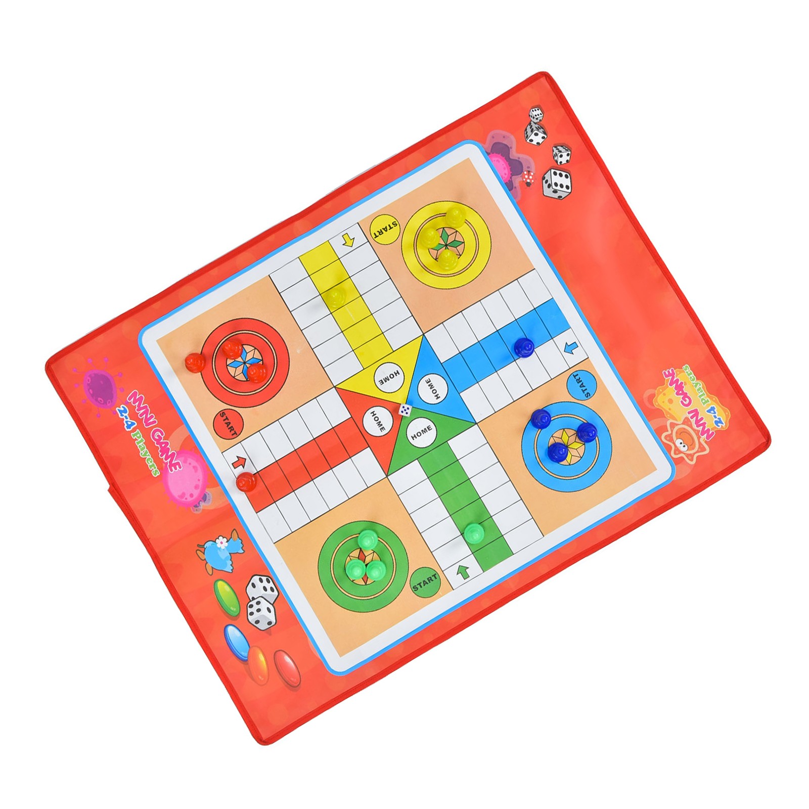 Kids Ludo Board Set Eco-friendly Non-woven Children Game For Family NEGF