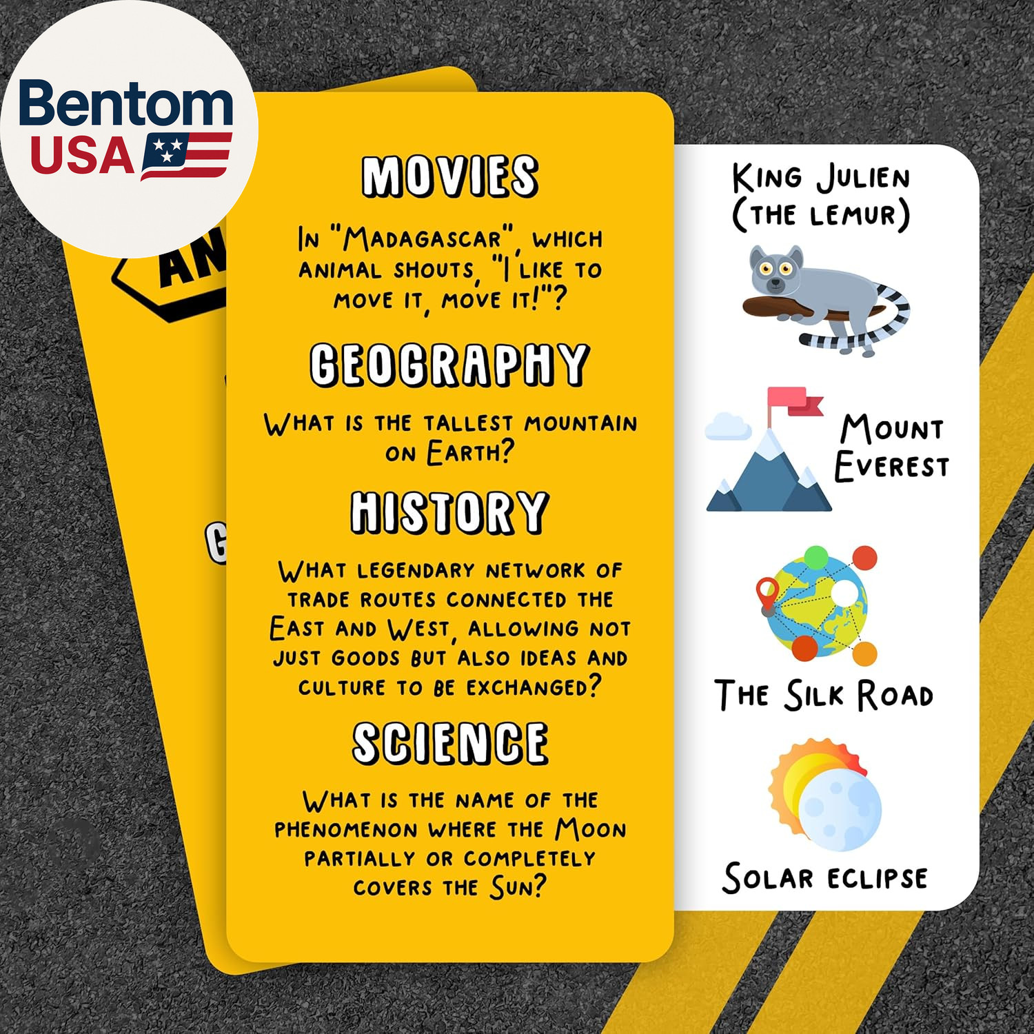 Road Trip Trivia – Road Trip Games for Kids Travel Essentials Car Activities Mus