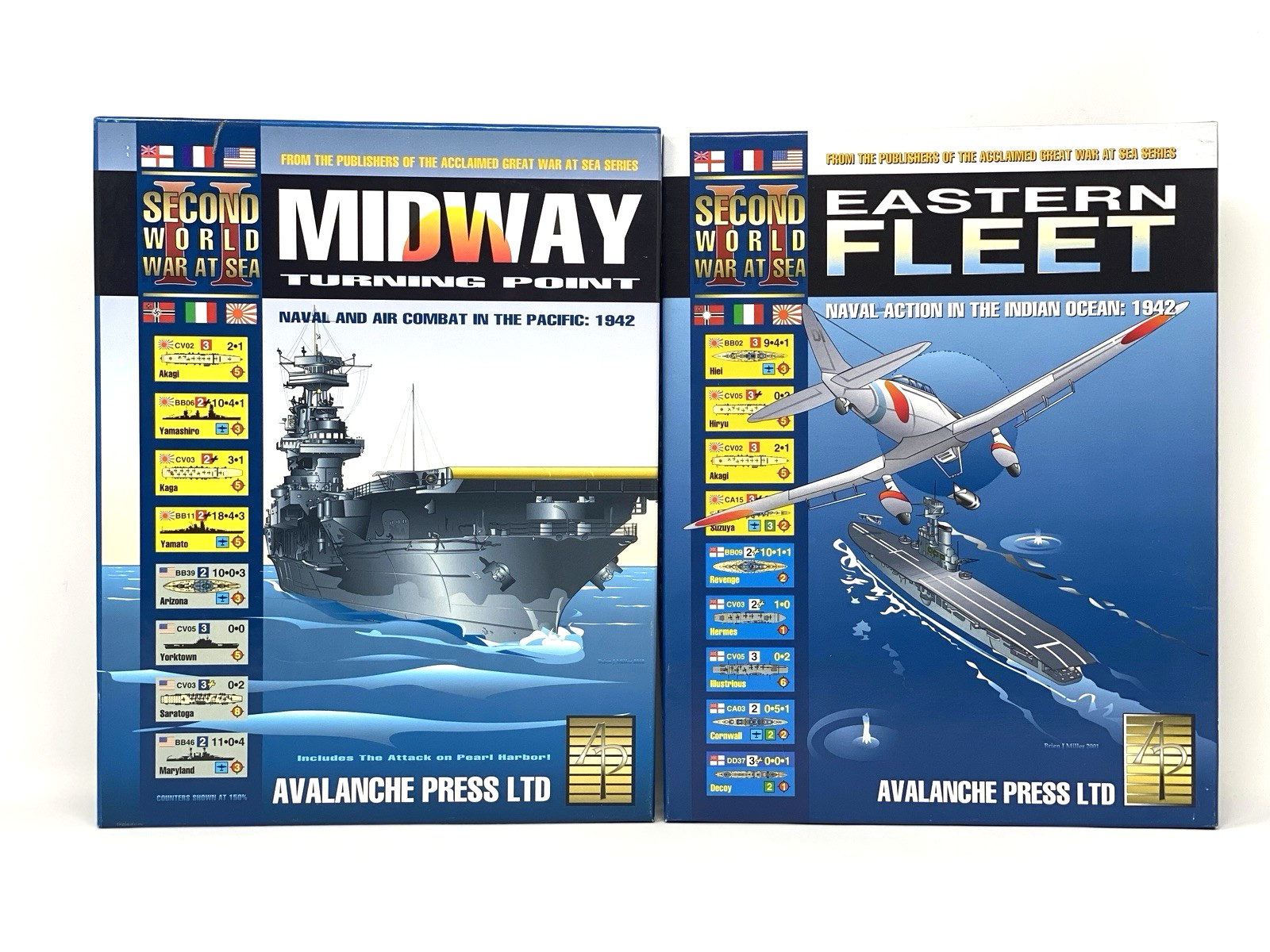Avalanche Press BUNDLE Second World War At Sea: Eastern Fleet/Midway PLEASE READ