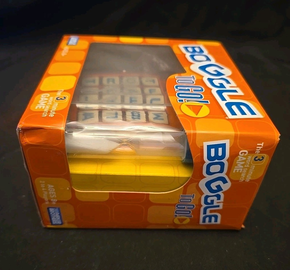 BOGGLE To Go! Parker Brothers Travel Game – 2005 Hasbro – New in box