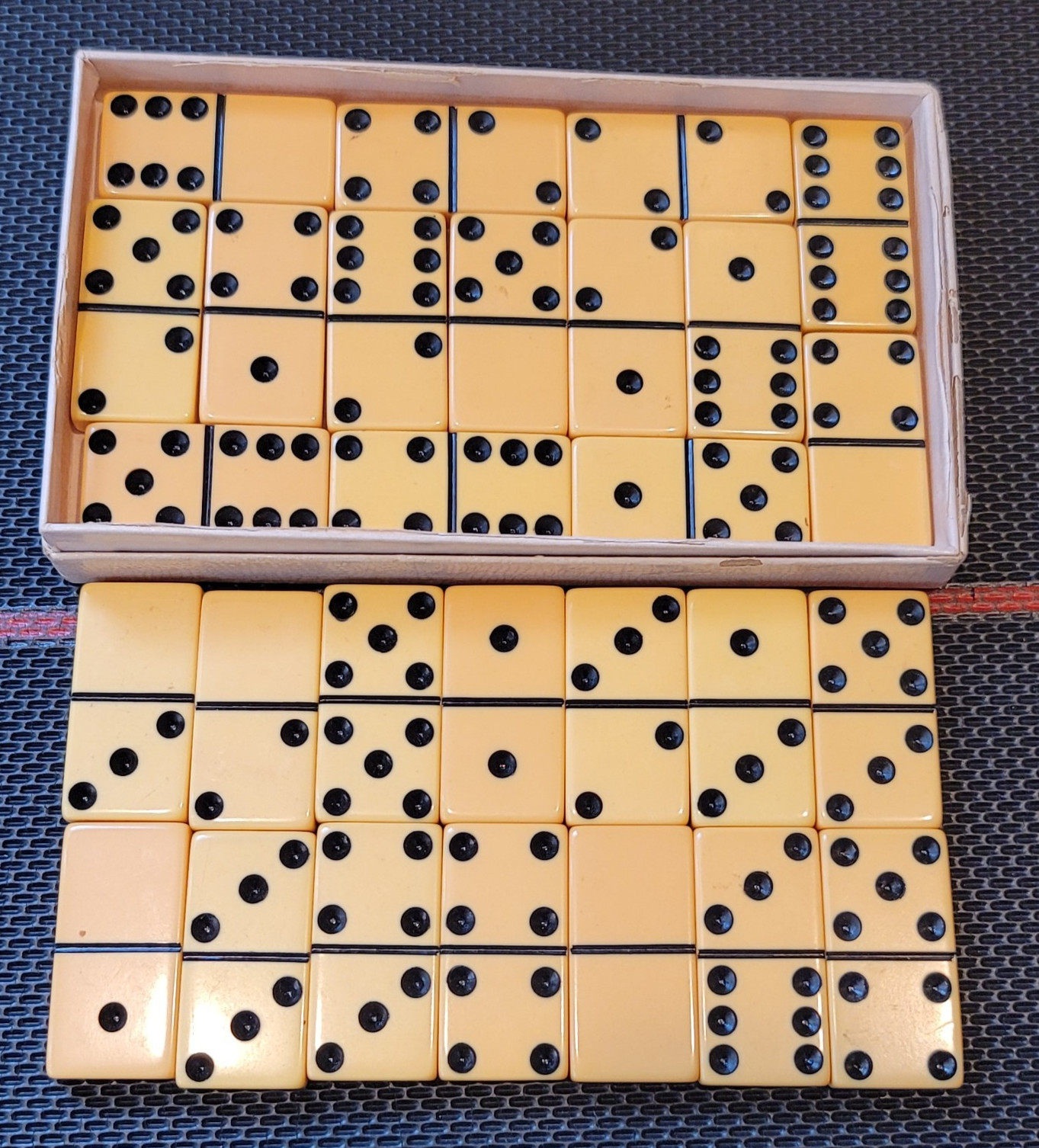 Standard Marblelike Dominoes 616 Ivory PureMCO MFG Instructions Made Waco Texas