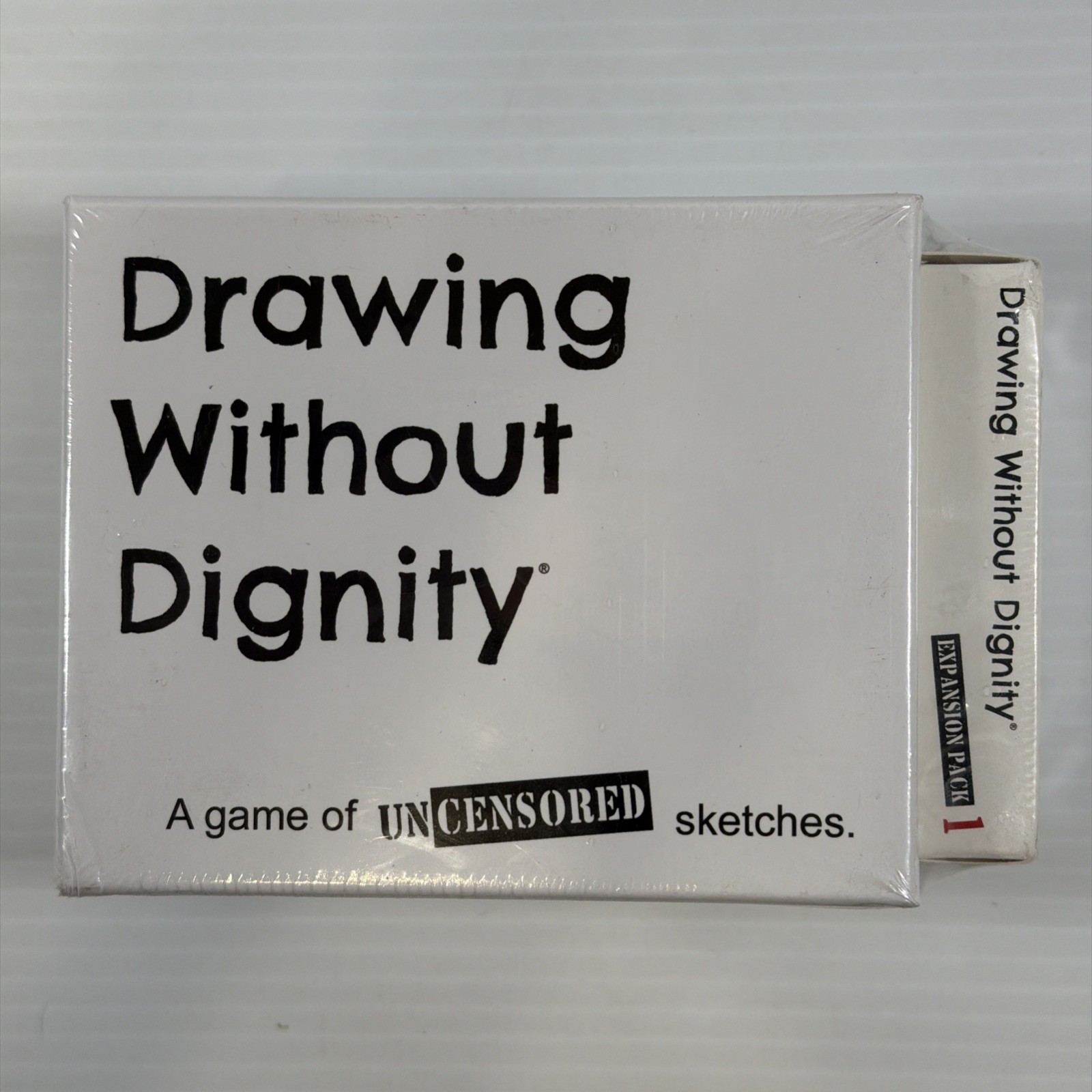 Drawing Without Dignity Party Game + Expansion Pack 1 Adult Card Game Complete
