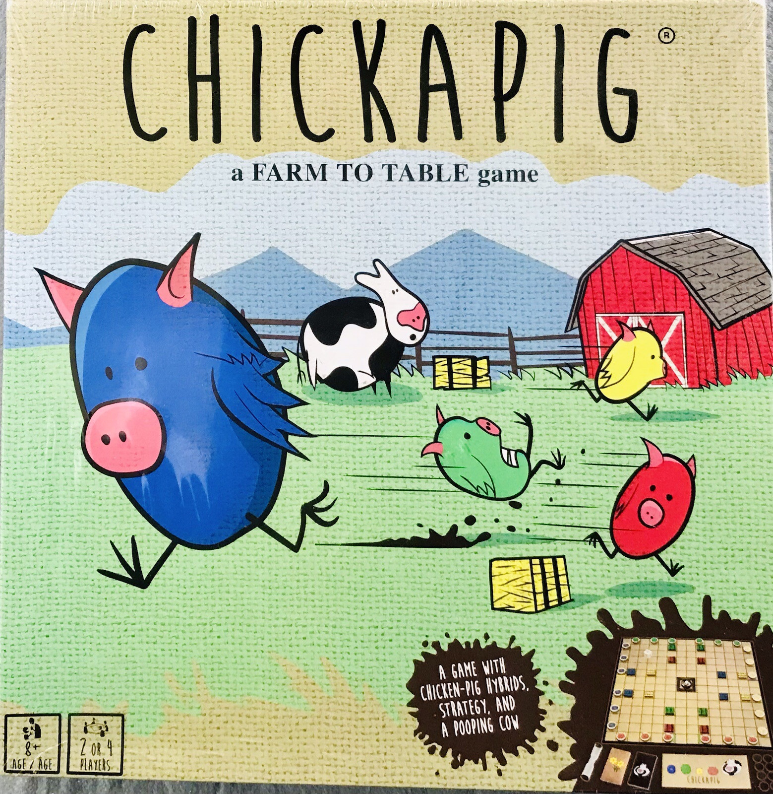 Chickapig Strategic Board Game Family Friendly Game! New Sealed Free Shipping!