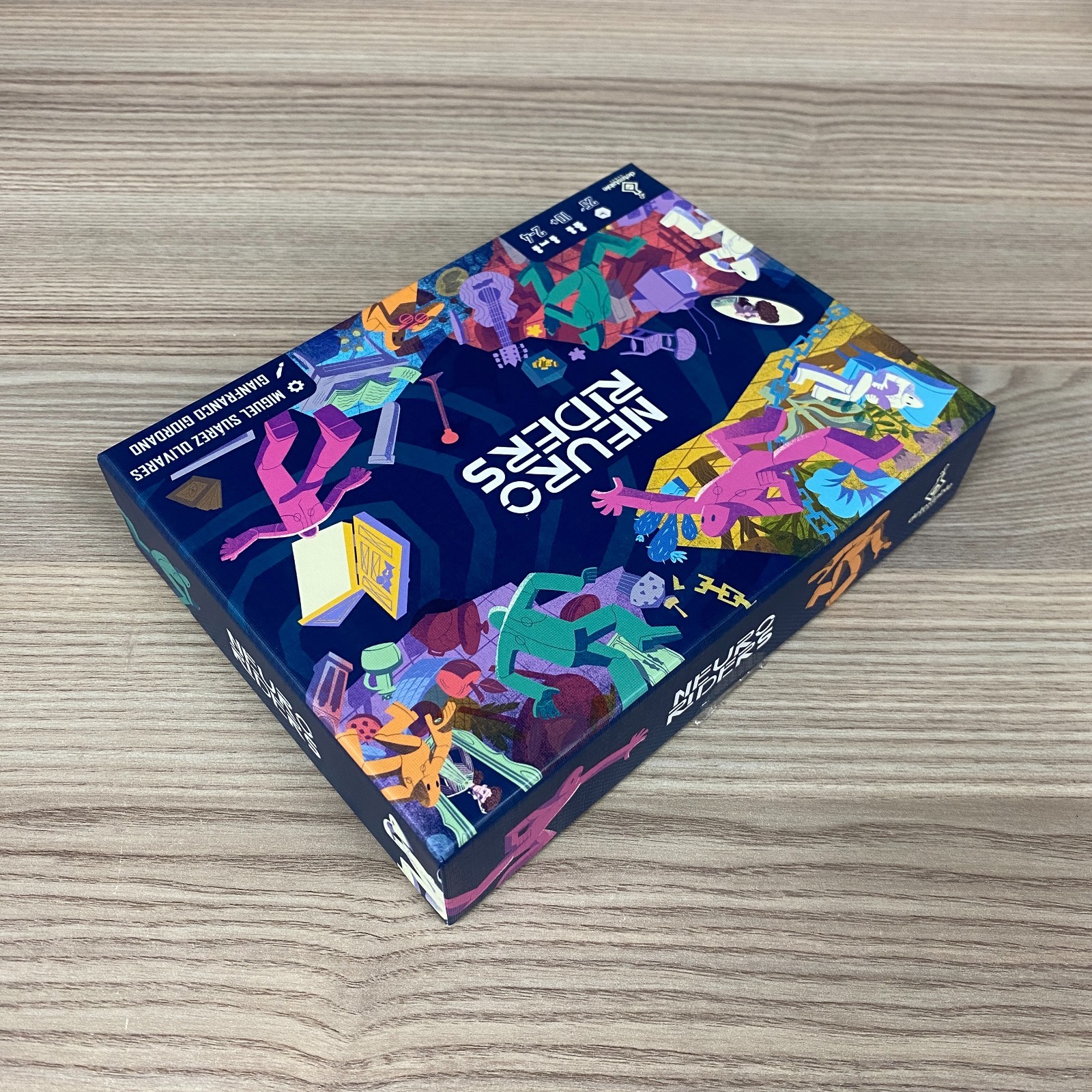 NEURO RIDERS COMPLETE BOARD GAME 2024 DRACO STUDIOS TILE-LAYING STRATEGY CARD