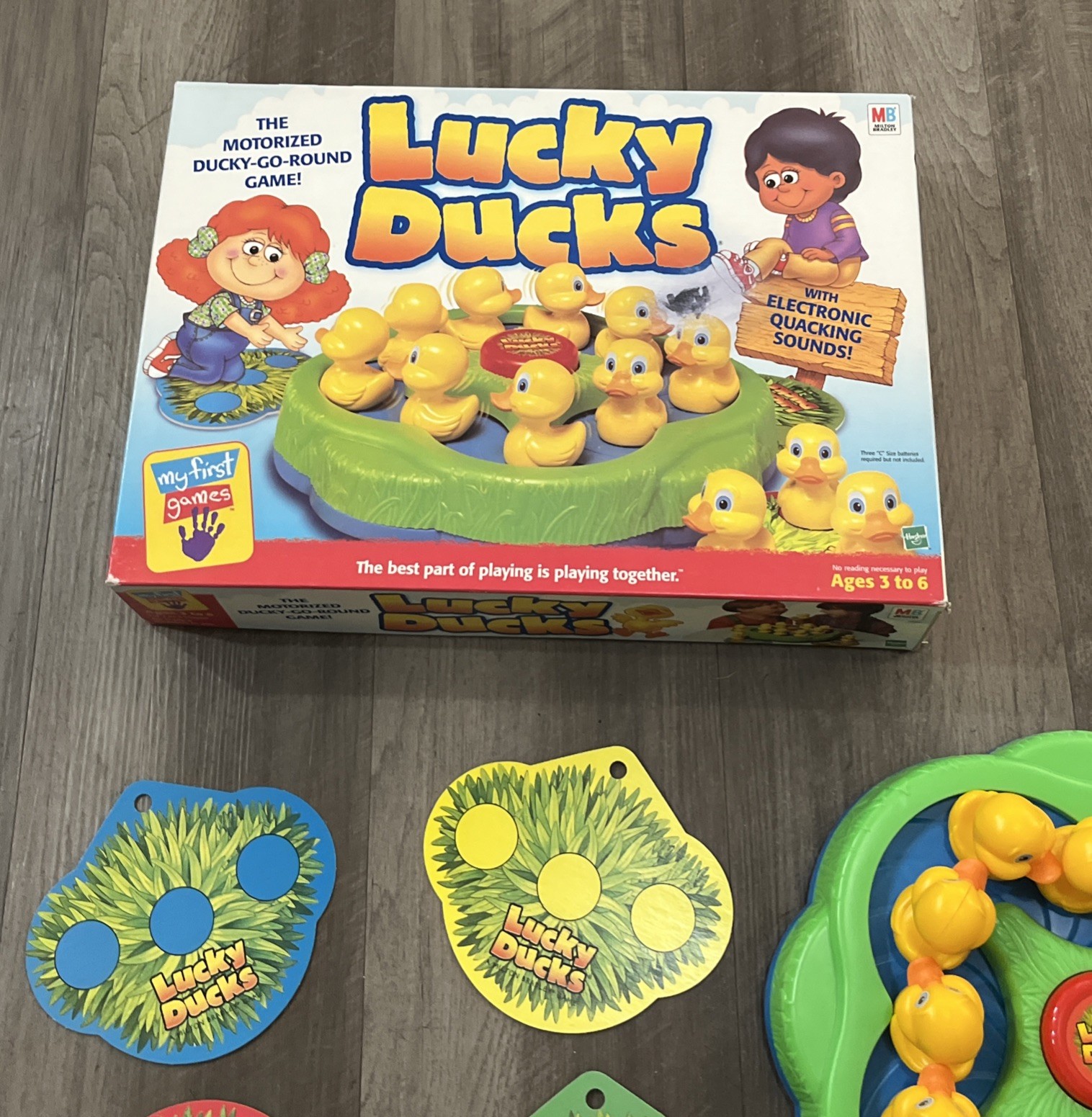 Vintage 1994 Lucky Ducks Kids Electronic Game Milton Bradley Tested And Working