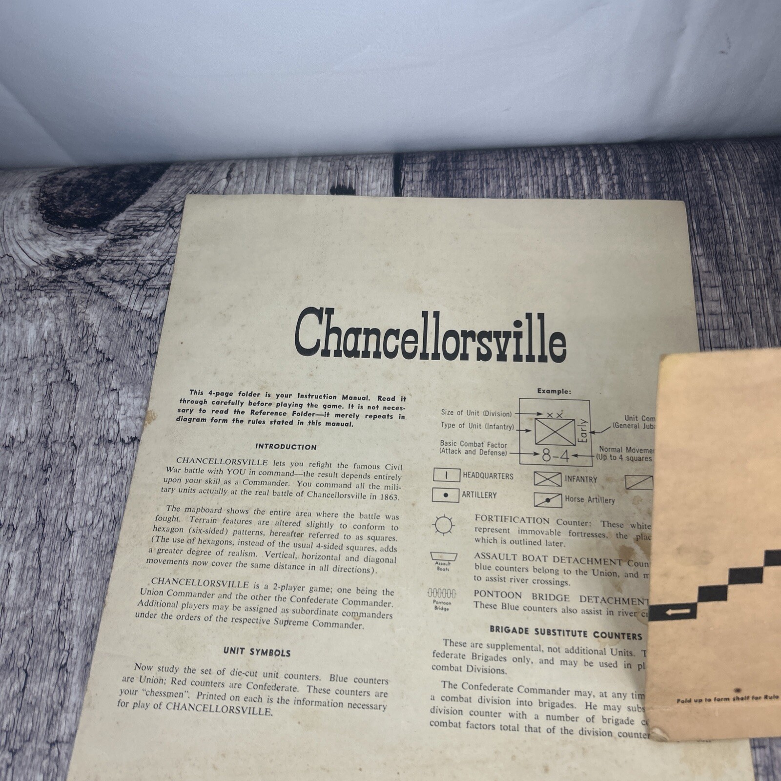 Avalon Hill – CHANCELLORSVILLE Game – American Civil War (PUN) 2nd Ed Thin Box