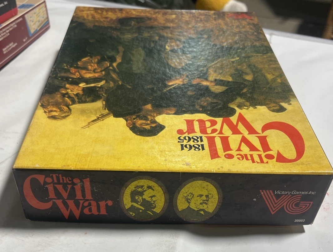 The Civil War 1861–1865 Board Game-Factory Folded Inserts & Unused Feedback Card