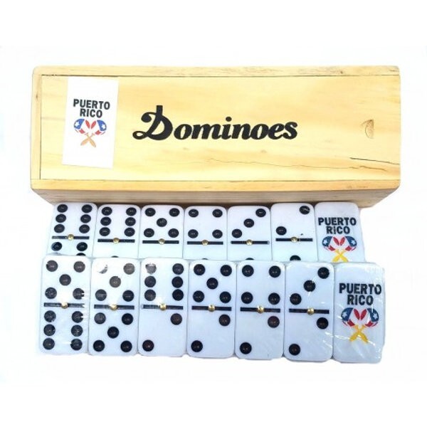 Puerto Rico Flag & Maracas Double Six Domino Regular Size * Free Ship Boricua