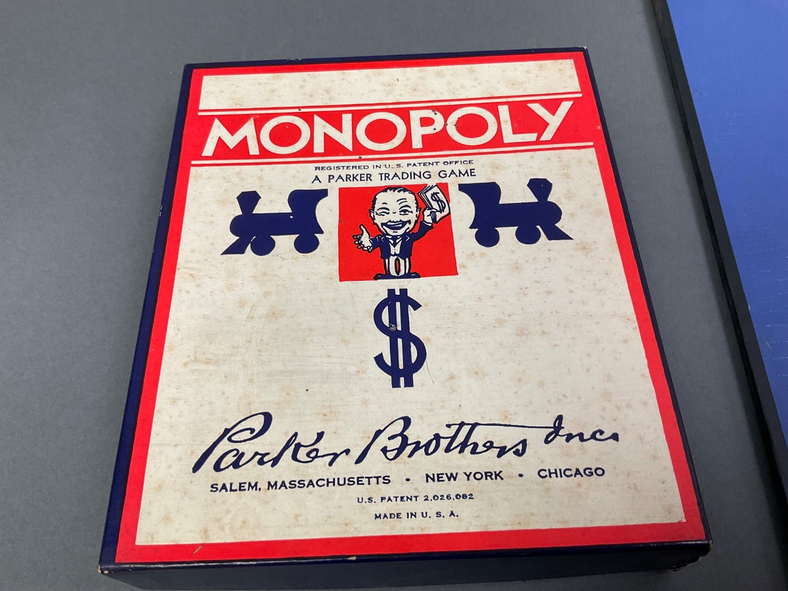 1935 Original Parker Brothers Monopoly Game 1st Edition? w/ wood pieces Complete