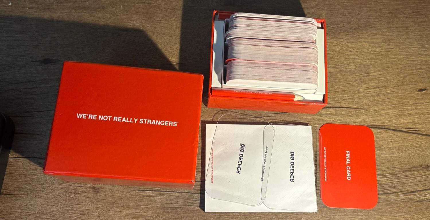 We’re Not Really Strangers Game for Ages 14+ (2-6 Players)