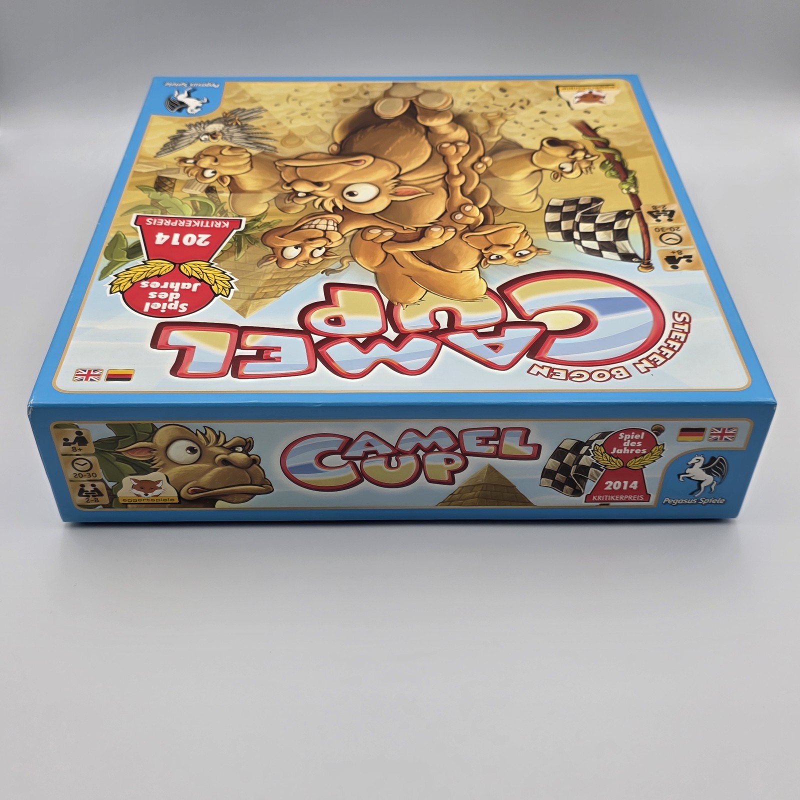 Camel Up Cup Board Game 100% Complete Pegasus Games Stephen Bogen EUC