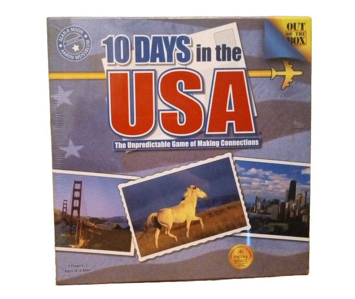 Out of the Box Boardgame 10 Days in the USA (1st Ed) Box SW