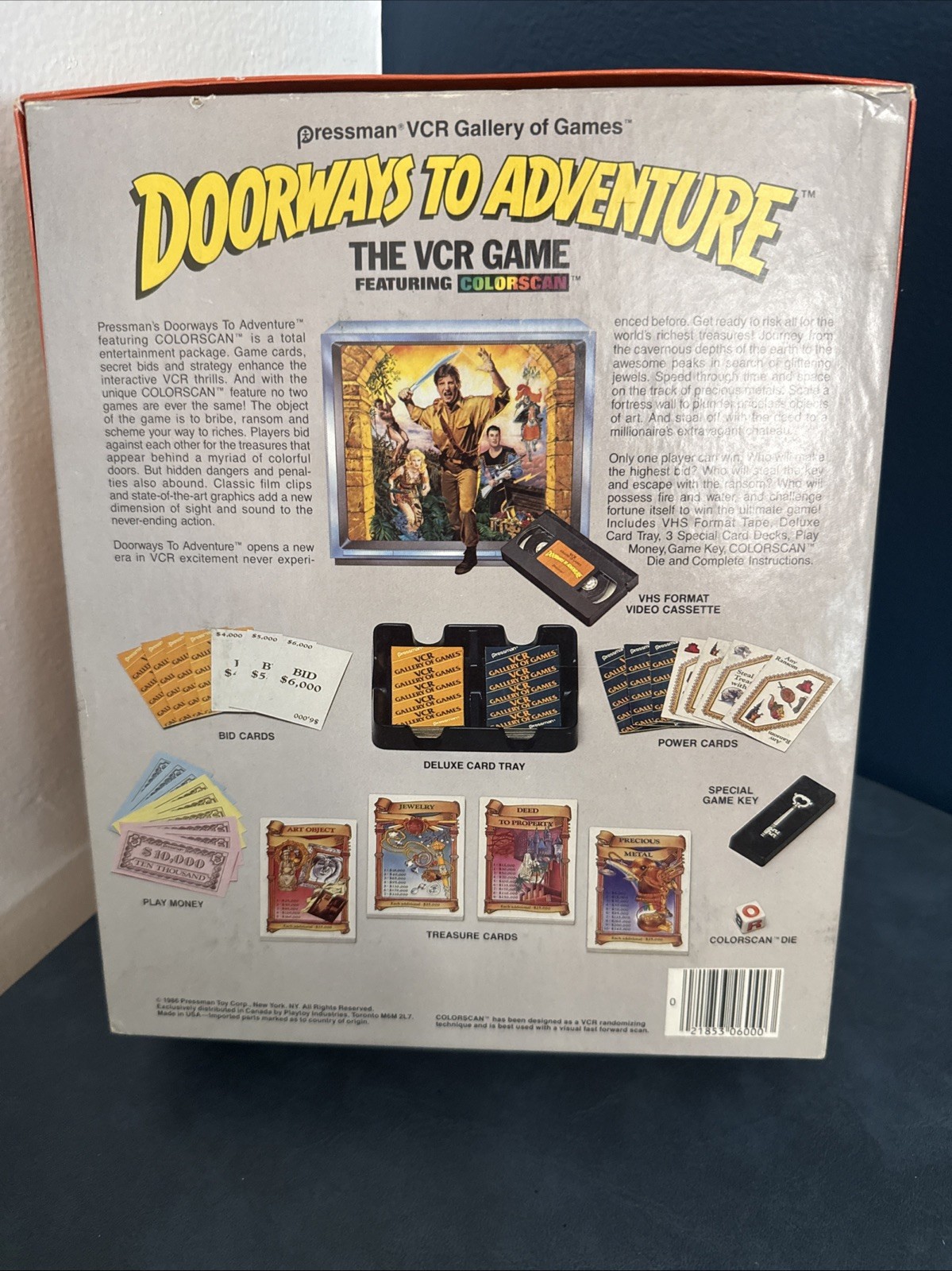Doorways to Adventure VCR VHS Game Pressman Toys 1986 100% COMPLETE!