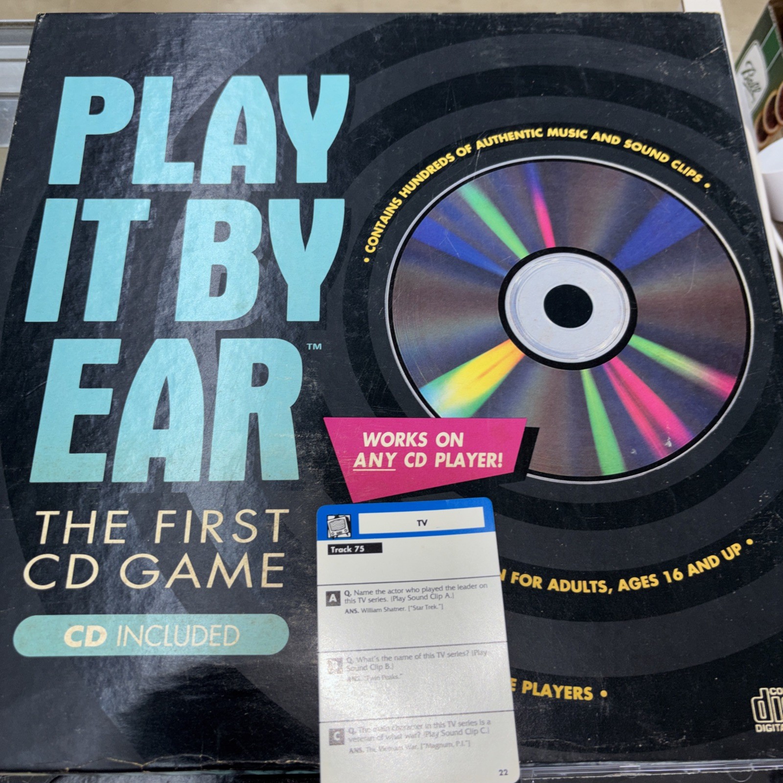 Vintage 1991 “Play It By Ear” The FIRST CD Game – Works on any CD Player #291