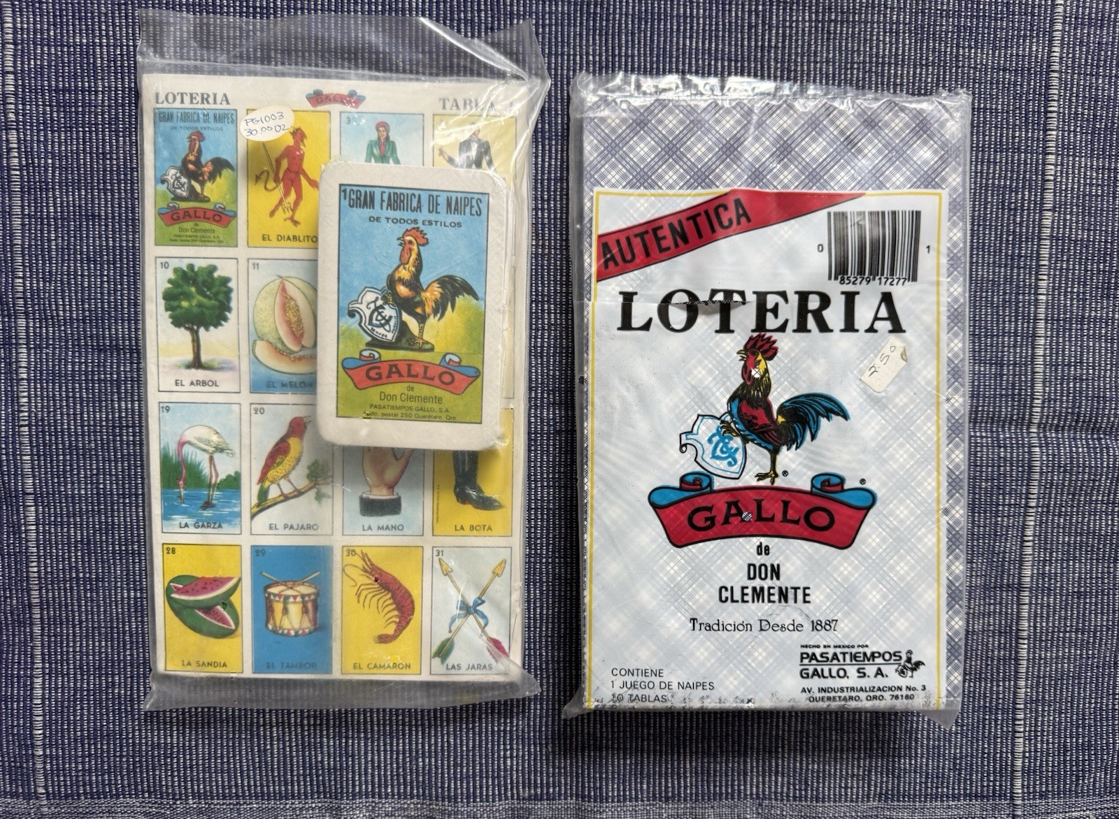 2 Vintage Don Clemente Loteria Card Games – Gallo – 10 Tablas Naipes Cancionero