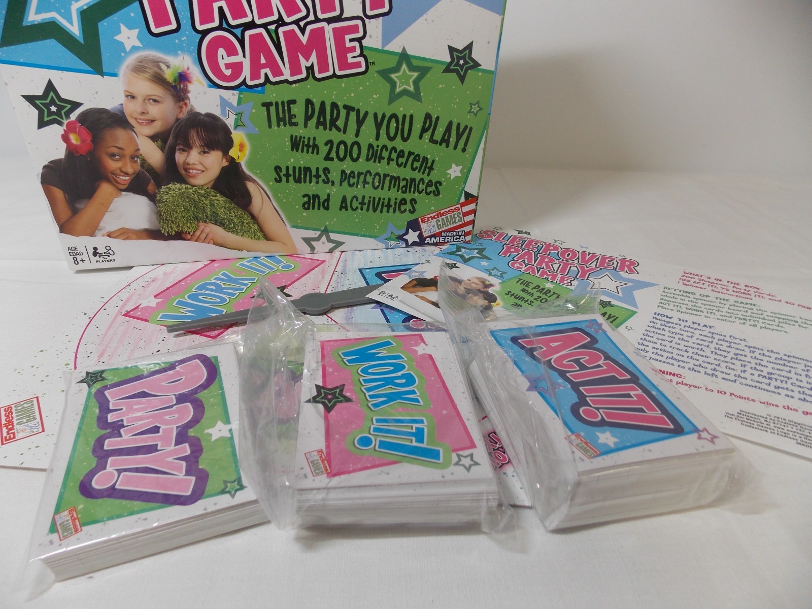 Endless Games The Sleepover Party Game for 3 or More Players With 200 Challenges