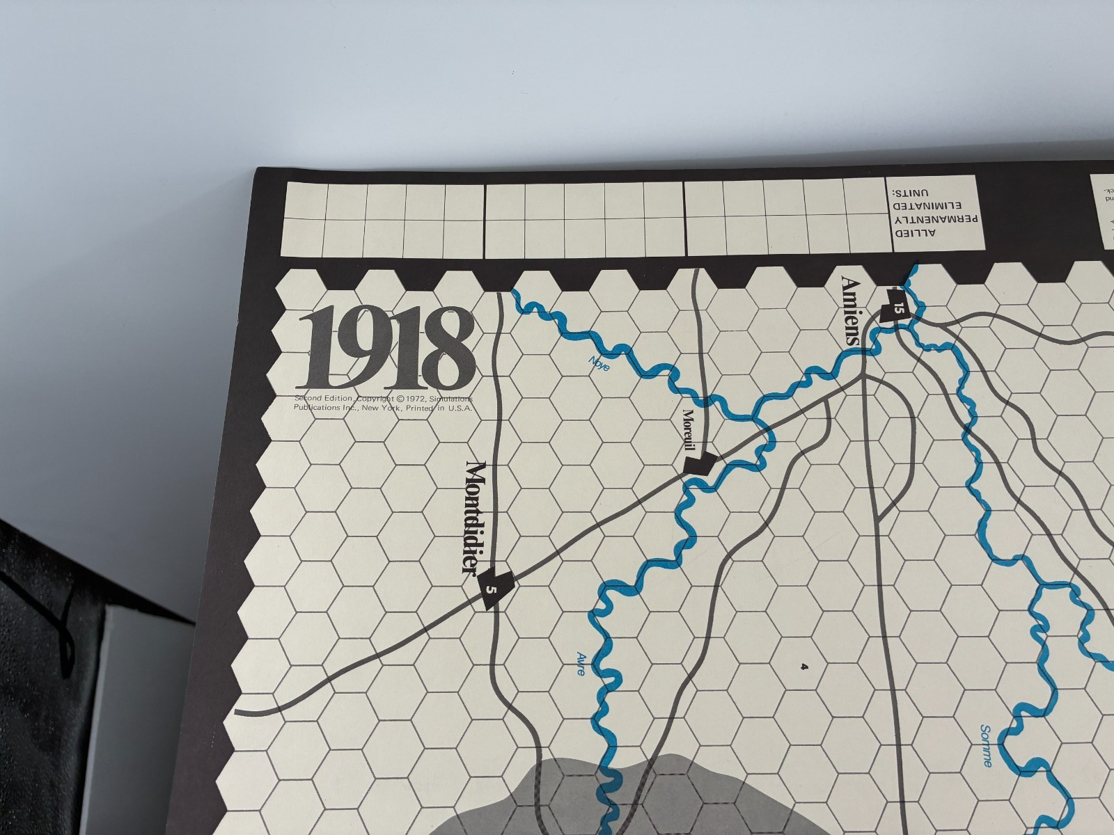 SPI 1918 WW1 Operation Michel Military Historical Simulation Strategy Game 1971