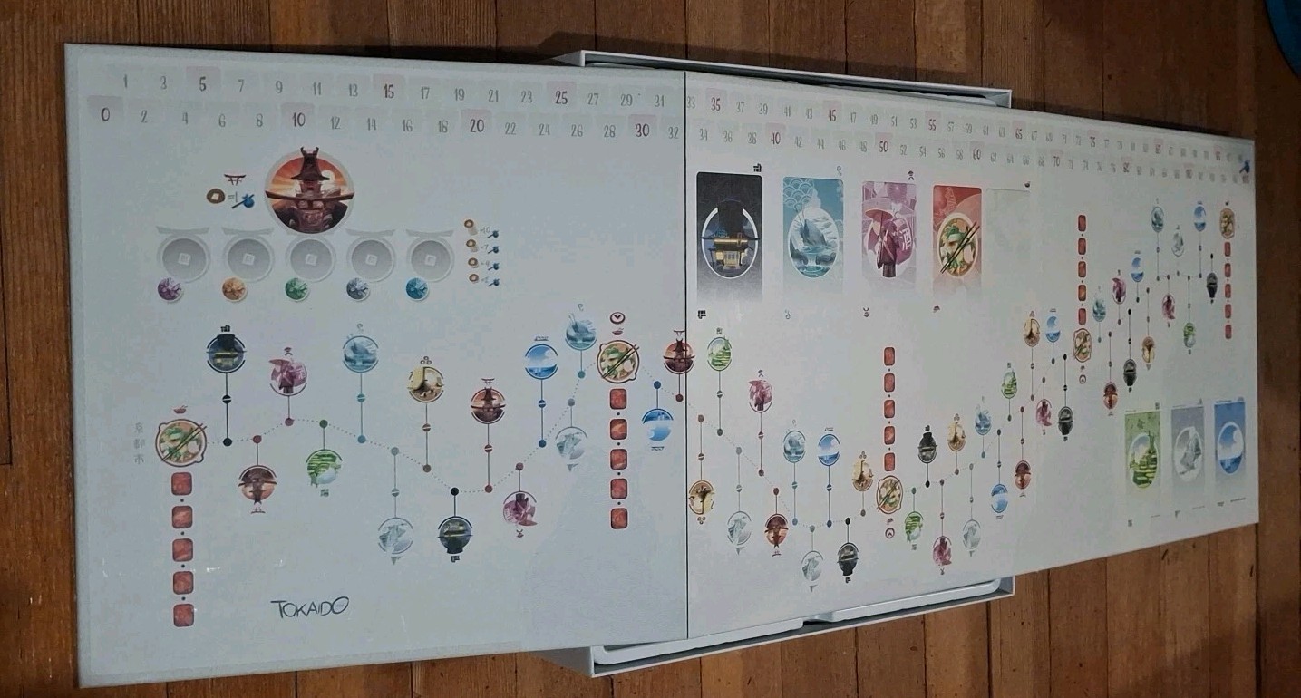Tokaido Board Game Fun Forge Bauza / Naiade 2014 Kyoto to Edo – COMPLETE VG