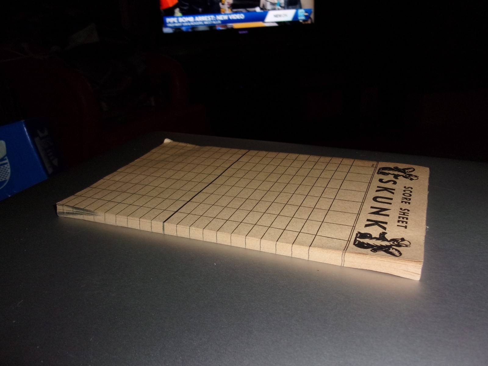 1953 Vintage SKUNK Game Scorepad. No Cardboard backing. 1/4″ Thick of pages.
