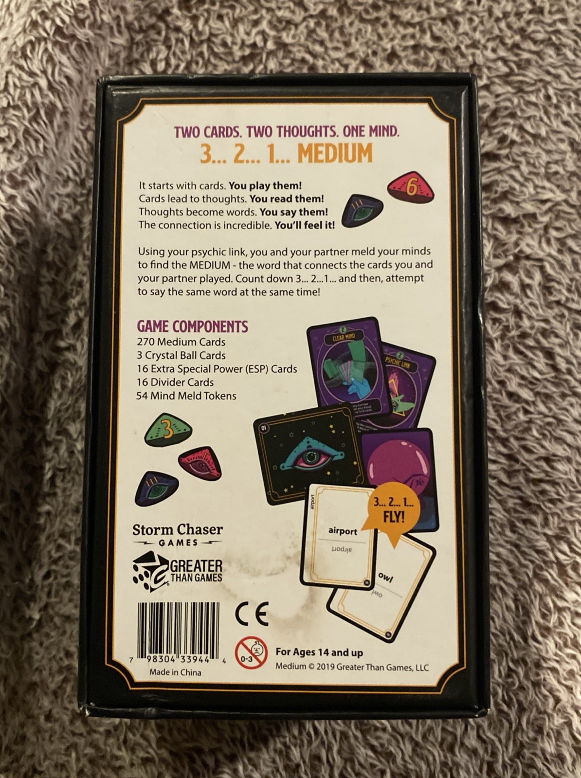 Medium -A Mind Reading Party Game – Greater Than Games – Unplayed – Cards Sealed
