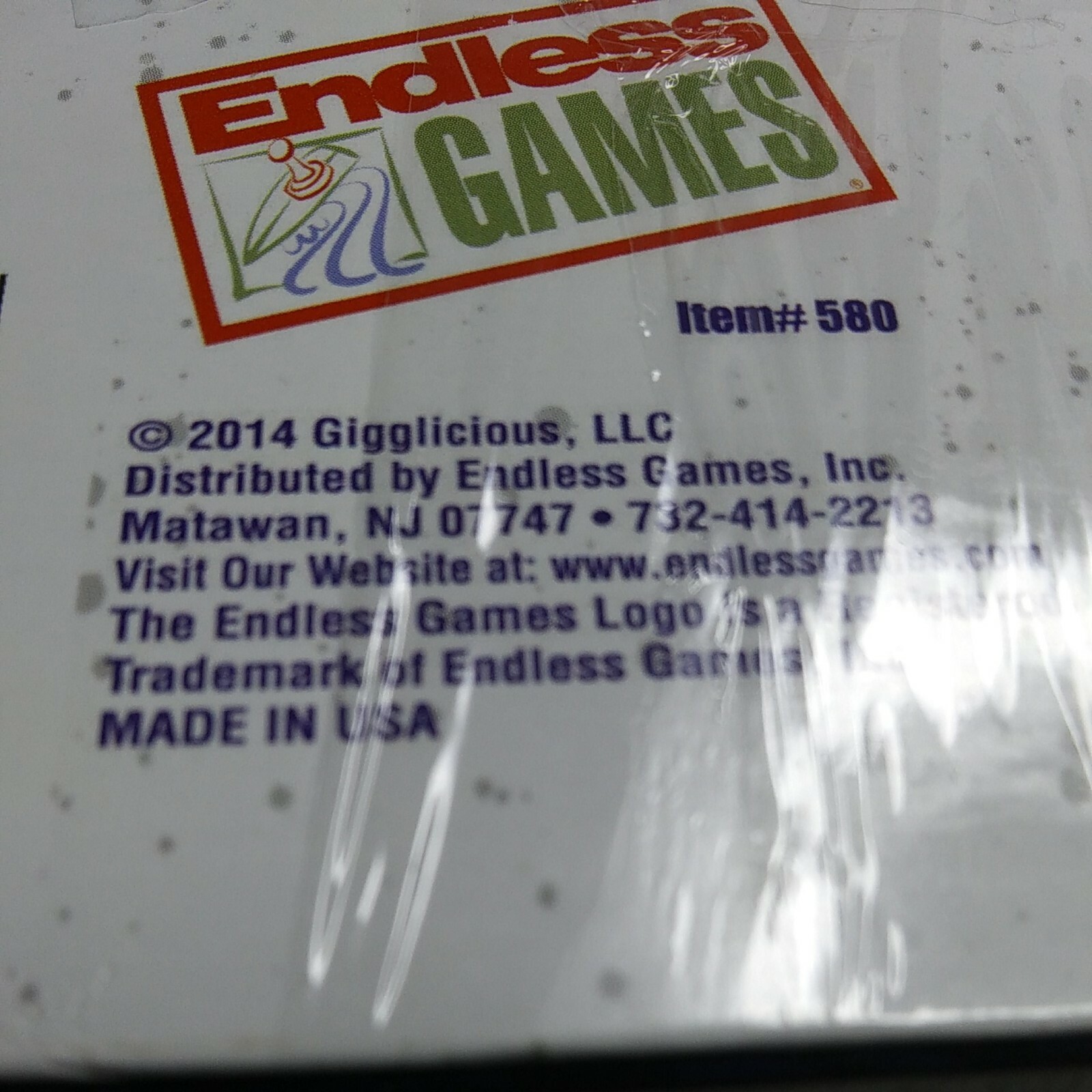 2014 Gigglicious Endless Games, ” Sleepover Party Game” Ages 8 + 3+ Players