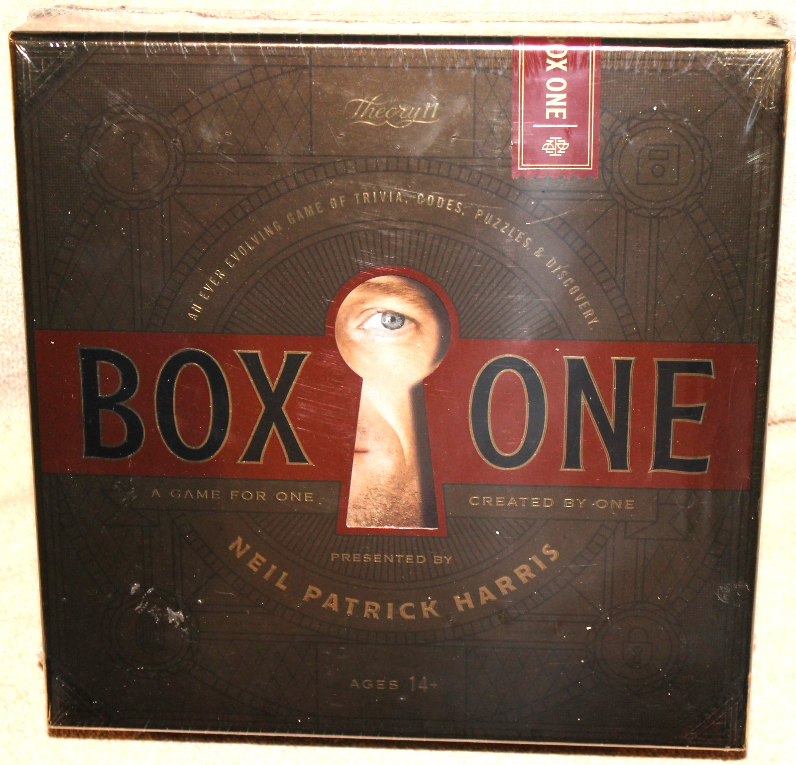 Theory 11 BOX ONE Board Game Presented By NEIL PATRICK HARRIS 1 Player, Sealed