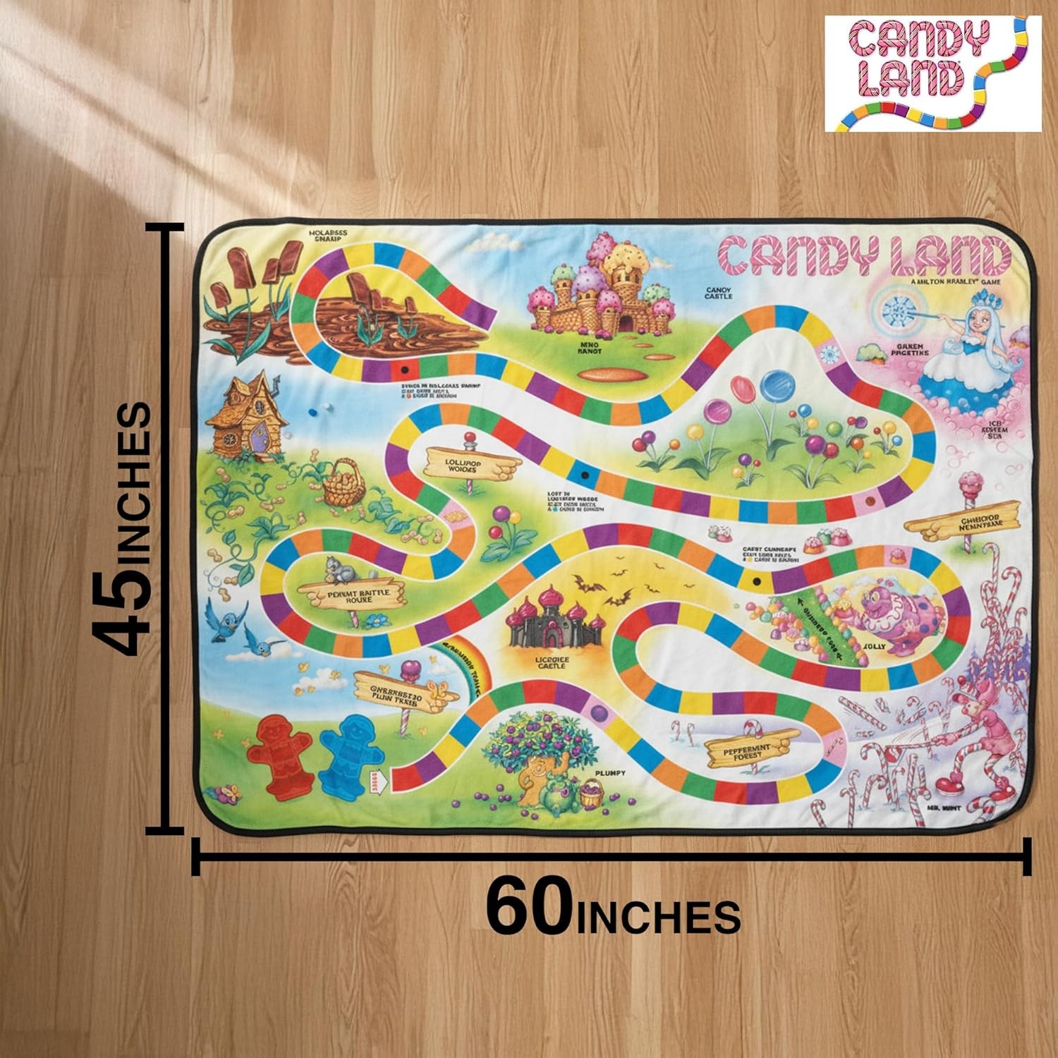 Candy Land Blanket | Candy Land Game Board | Oversized Candy Land Game Board | G