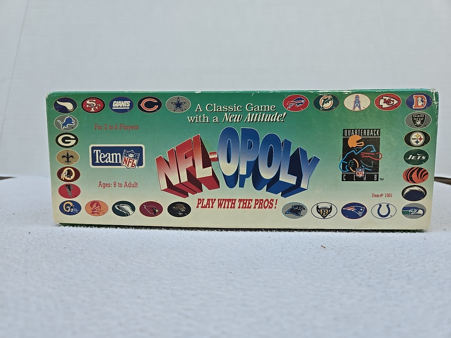 NFL-OPOLY Vintage NFL Football Board Game By TDC Games 1994 EUC