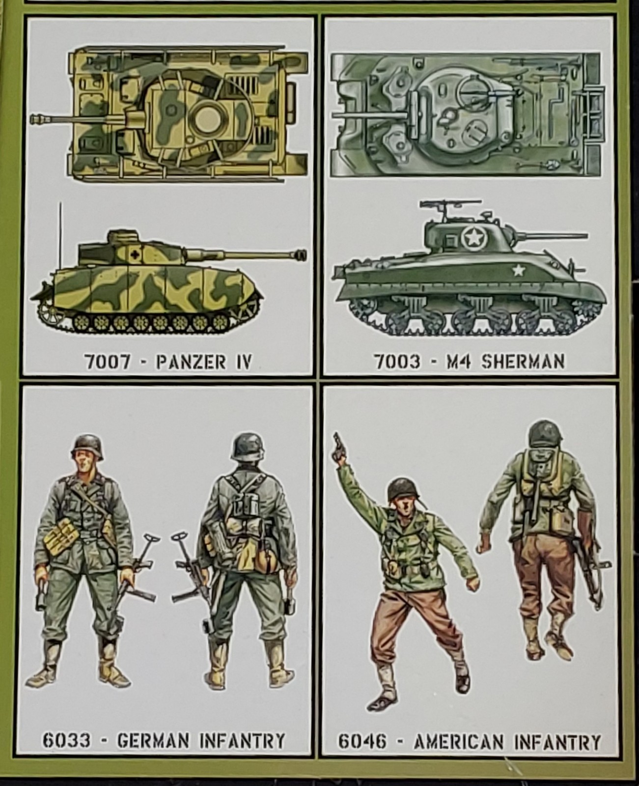 7x ITEMS+OPERATION OVERLORD WARGAME WW2 Sherman PzIV 4X Infantry Italeri 1/72