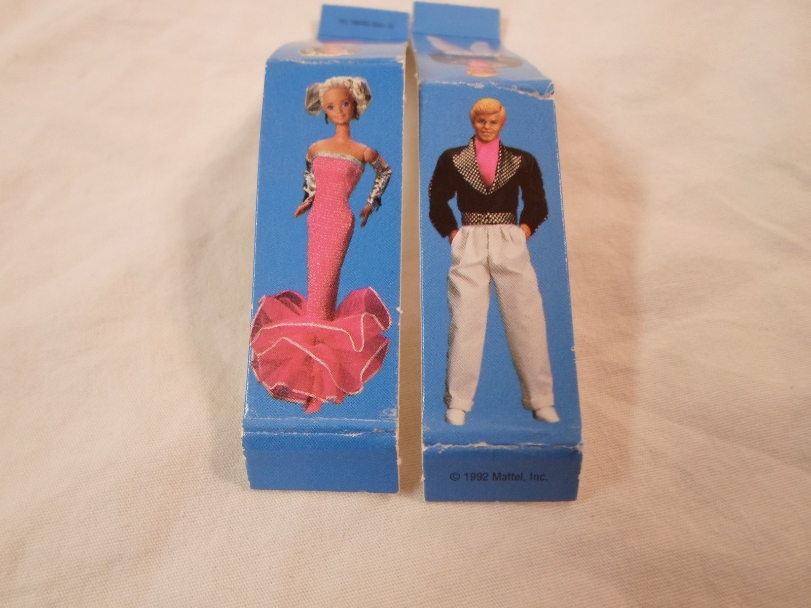 *Replacement Part* Dream Date Board Game 1992 *Lot of 2 Blue Pawns Barbie & Ken*