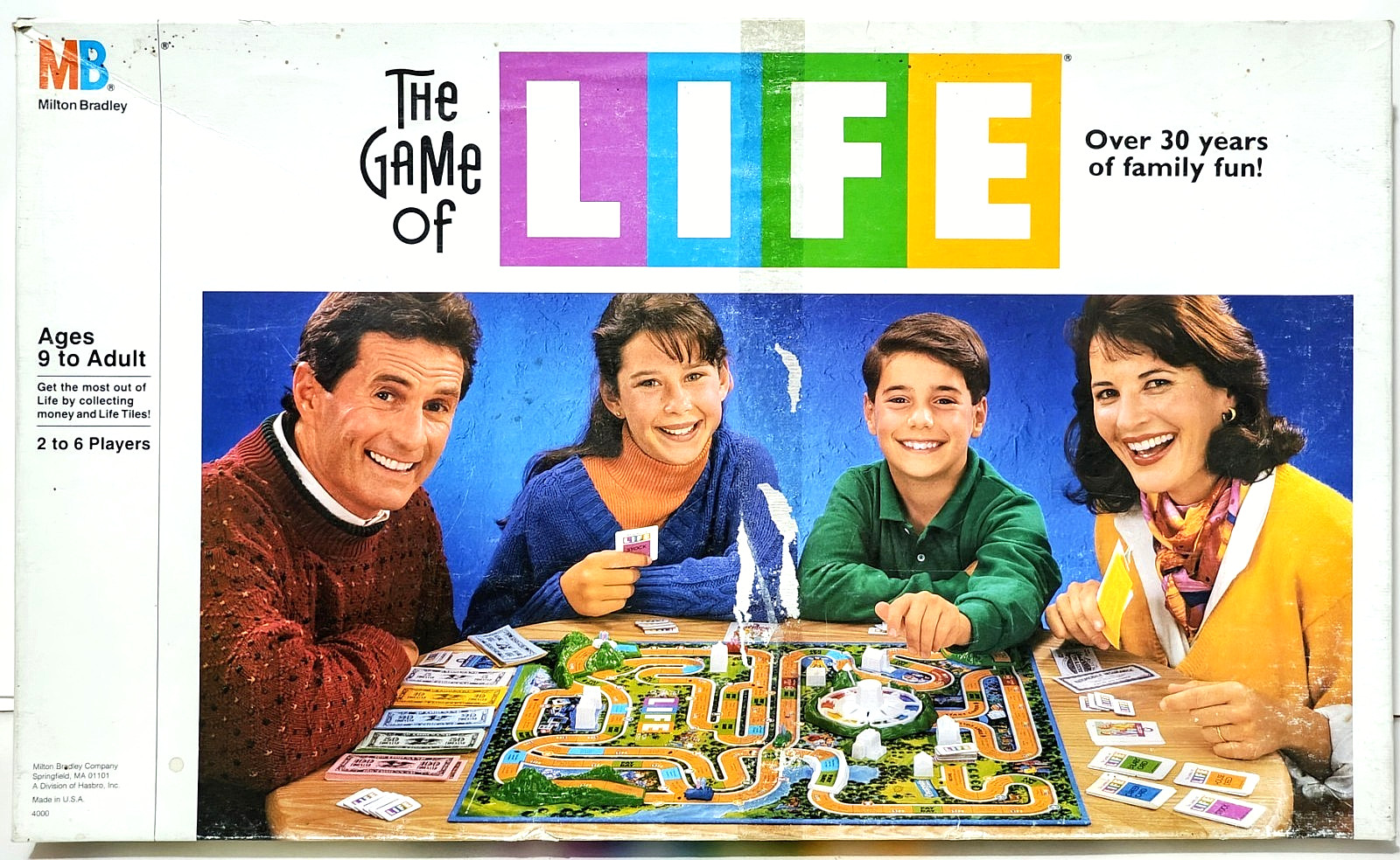 The Game of Life – Milton Bradley Classic Family Kids Complete – Vintage 1991
