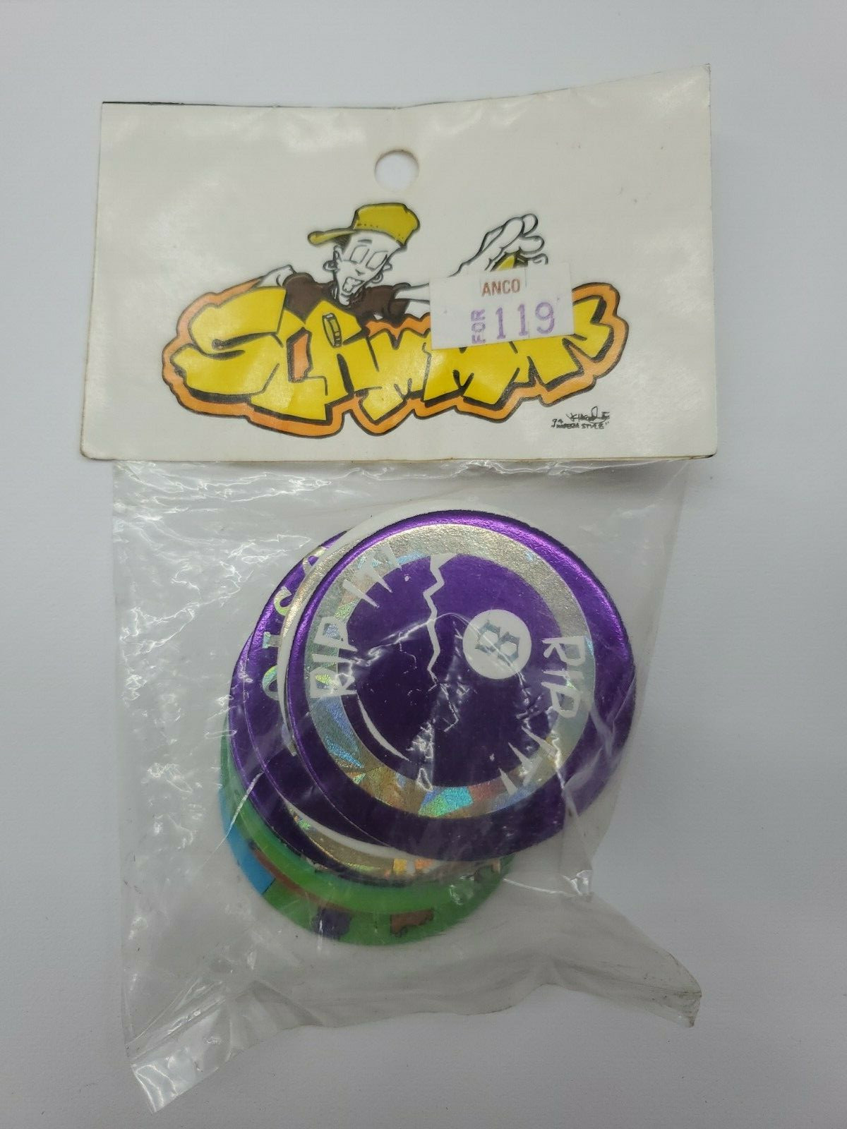 2lbs Vintage 1990s SLAMMER POG game Assorted packs