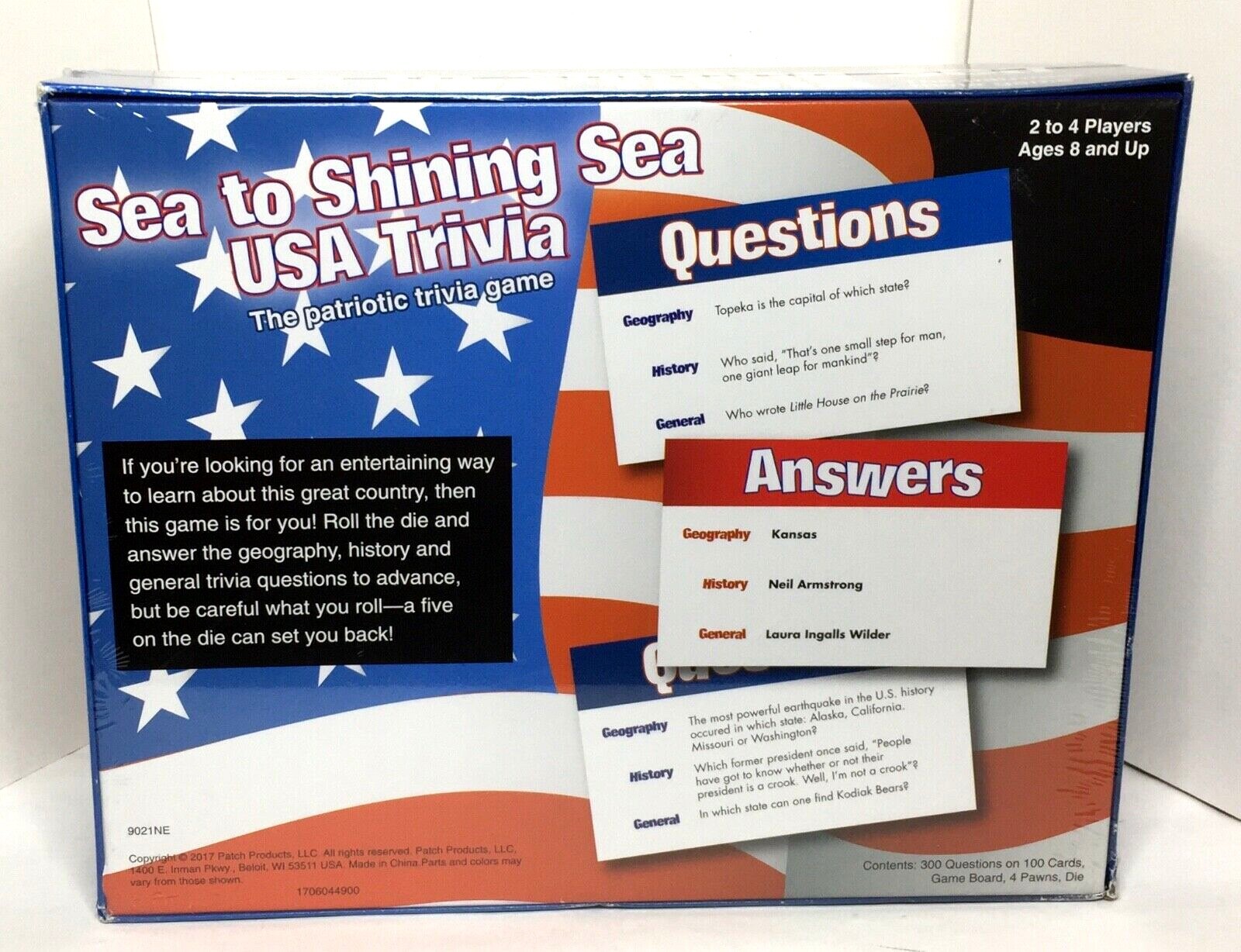 The Patriotic USA Trivia Game Sea to Shining Sea