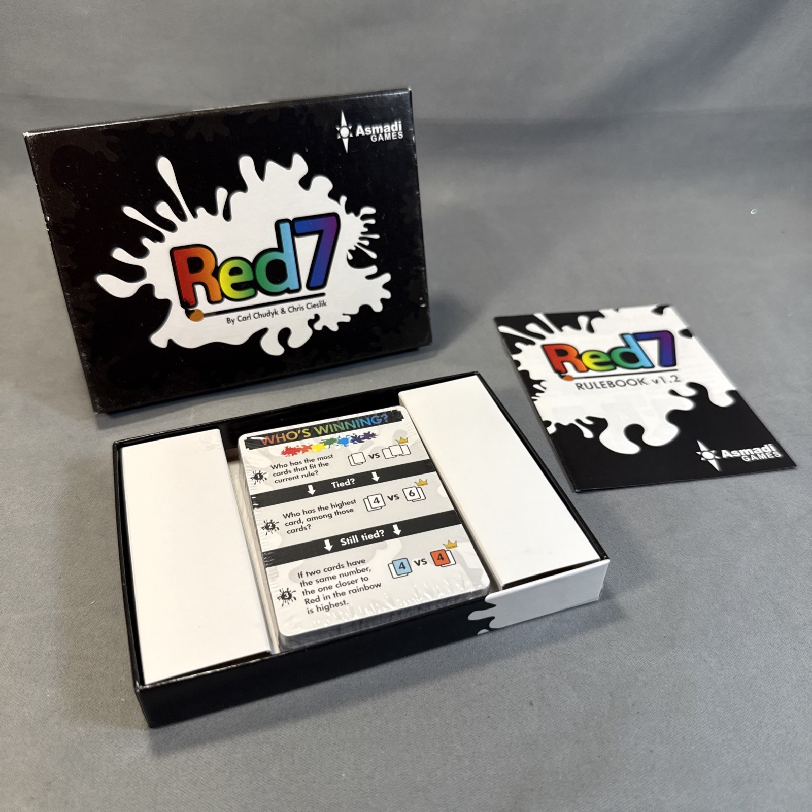 Red7 Strategy Card Game 2015, Asmadi Games, 2-4 9+ Out of Print – New Open Box